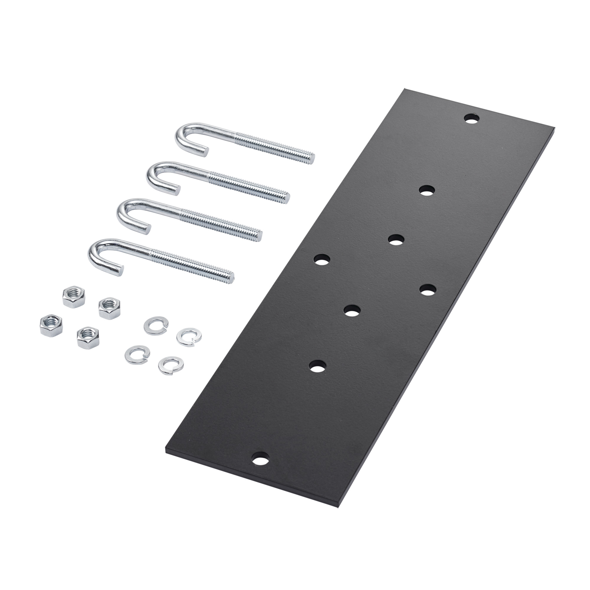 Rack-to-Runway Mounting Plate Kit, Fits 12.00/18.00, Gray, Steel