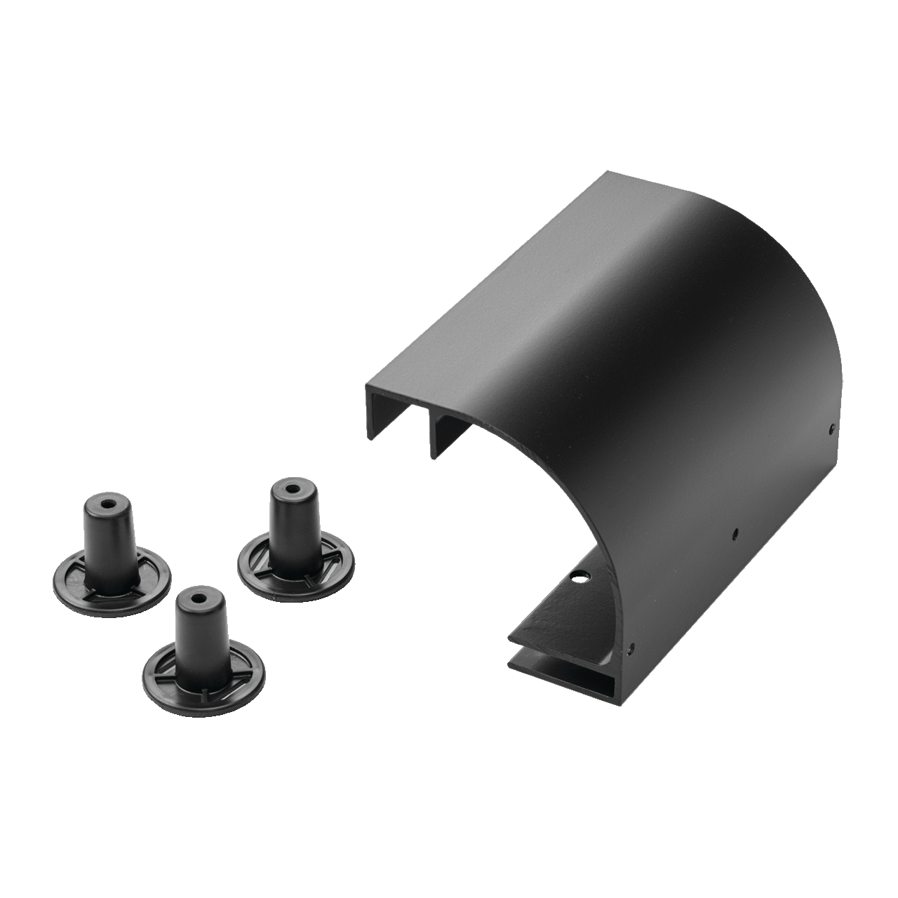 Stringer Radius Drop Kit, Gray, Aluminum