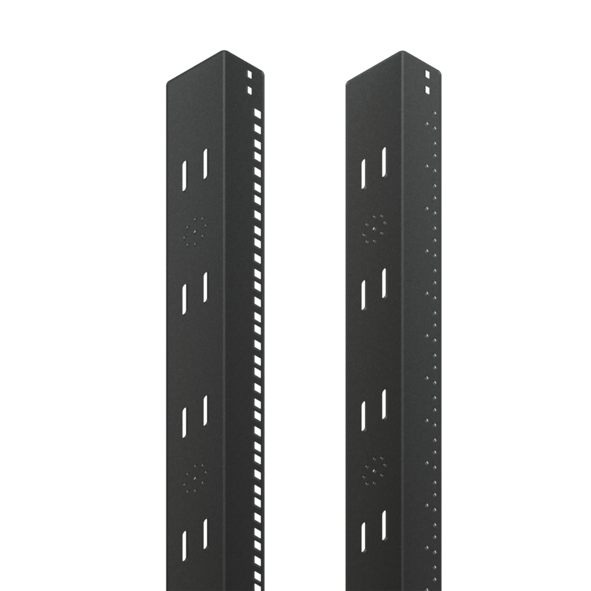 Proline 19-inch Rack Angle Tapped, fits 2000mm, Black, Steel