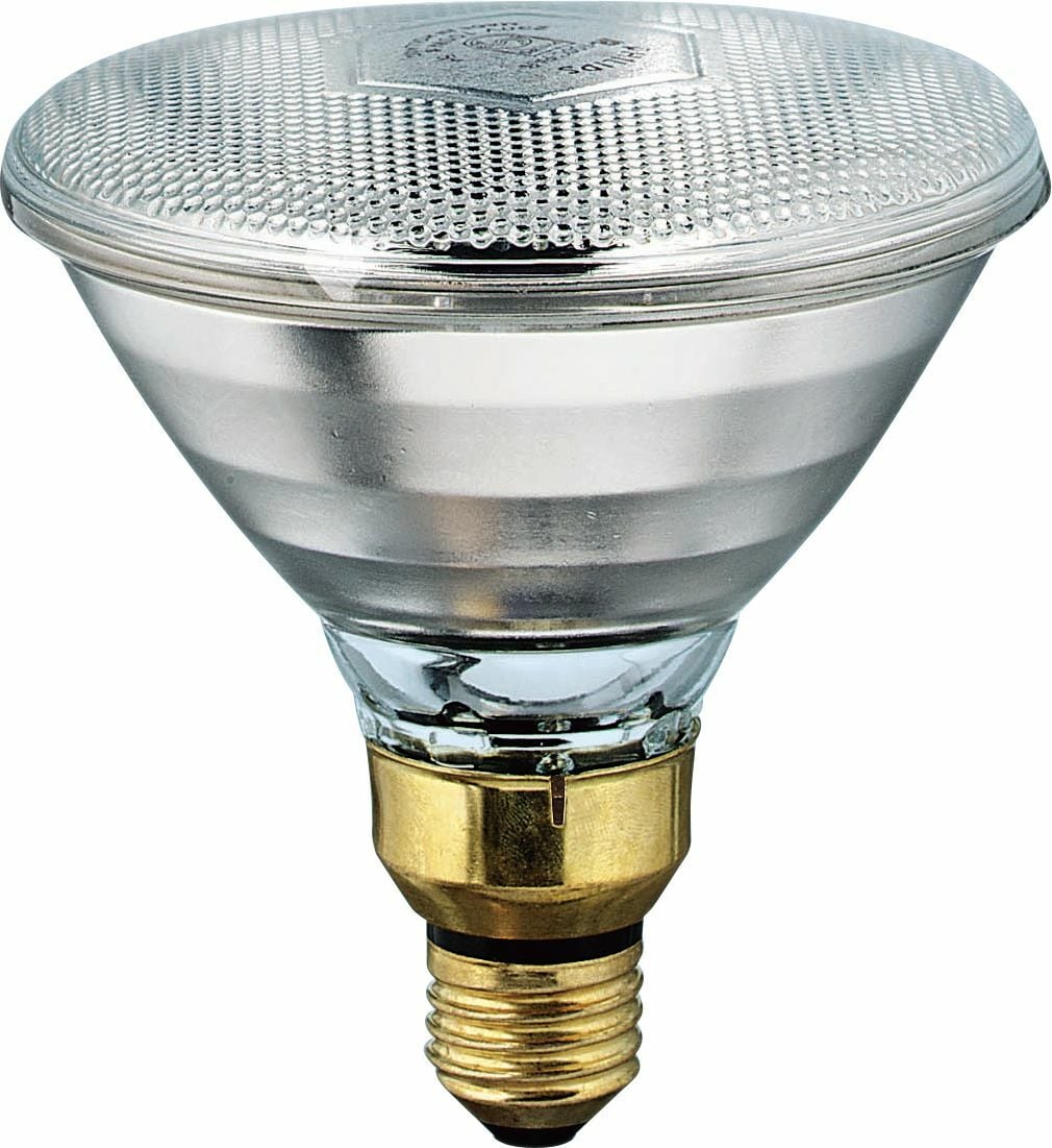 Incandescent Infrared Reflector Flood No warm-up time required.;Decreased heat loss. Philips Family of Specialty Incandescents provide the perfect light for dramatic accents and display lighting as well as general lighting in a variety of applications. Philips Infrared lamps are suited for heating and drying in industrial and commercial aplications. These incandescent, gas-filled infrared heat lamps come up to full temperature almost immediately, eliminating costly warm-up time. Highly efficient heat generators that produce a minimum of light rays and a high amount of infrared radiation. The BR40 lamp provides a built-in reflector for radiant energy control. Instantaneous heat;Radiated heat only warms object to be heated;Build-in reflector for radiant energy control Ideal for bathroom recessed fixtures and commercial and industrial applications.