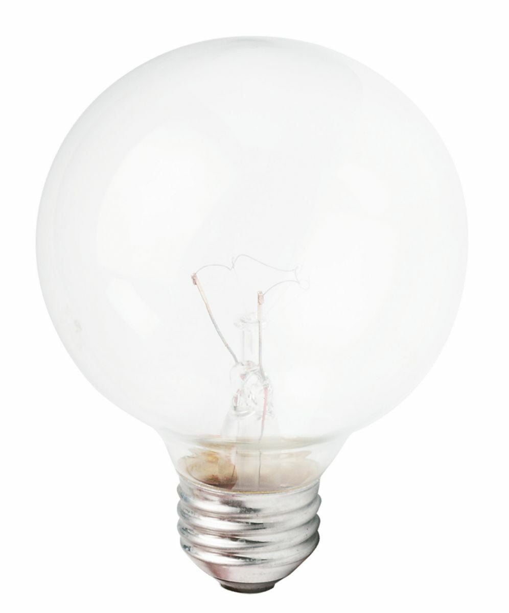 Brighten your home with infinite possibilities Philips DuraMax long life deco globe bulbs last longer than standard incandescent, significantly reducing the hassle of replacing light bulbs that burn out too quickly.;Philips DuraMax decorative globe bulbs add a pleasant touch to home dcor. Philips DuraMax Long Life Deco Globe Bulbs reduce the hassle of replacing light bulbs every few months, since all DuraMax products last longer than standard incandescent light bulbs.Duramax deco globe bulbs are available in a wide assortment of shapes, sizes and wattages. Clear globes add decorative sparkle, white globes emit soft white light and half-chrome provides decorative sparkle and reduced glare. Lasts at Least Two years!*;Available in a variety of wattages.;Medium and Candelabra bases.;White finish adds a soft white glow,Clear finish adds decorative sparkle and half-chrome provides decorative sparkle and reduced glare.;Available in: G16.5 medium white: 25 and 40 watt;G30: 60 and 100 watt;G16.5 medium clear and G40 clear: 40 and 60 watt;G25 half-chrome:40 watt; G40 white: 40,60,100,150 watt; G25 clear and G16.5 white and clear cand.: 25,40,60 watt; G25 white:25,40,60,100 watt.;*Based on an average of hours usage per day/7 days per week. Hours differ between products, and there are exceptions. See individual products for details. For general or ambient lighting in vanity strips, pendant and hanging light fixtures.