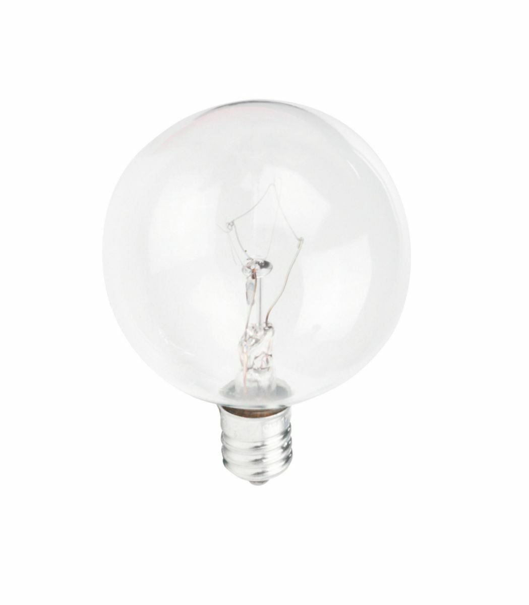 Brighten your home with infinite possibilities Philips DuraMax long life deco globe bulbs last longer than standard incandescent, significantly reducing the hassle of replacing light bulbs that burn out too quickly.;Philips DuraMax decorative globe bulbs add a pleasant touch to home dcor. Philips DuraMax Long Life Deco Globe Bulbs reduce the hassle of replacing light bulbs every few months, since all DuraMax products last longer than standard incandescent light bulbs.Duramax deco globe bulbs are available in a wide assortment of shapes, sizes and wattages. Clear globes add decorative sparkle, white globes emit soft white light and half-chrome provides decorative sparkle and reduced glare. Lasts at Least Two years!*;Available in a variety of wattages.;Medium and Candelabra bases.;White finish adds a soft white glow,Clear finish adds decorative sparkle and half-chrome provides decorative sparkle and reduced glare.;Available in: G16.5 medium white: 25 and 40 watt;G30: 60 and 100 watt;G16.5 medium clear and G40 clear: 40 and 60 watt;G25 half-chrome:40 watt; G40 white: 40,60,100,150 watt; G25 clear and G16.5 white and clear cand.: 25,40,60 watt; G25 white:25,40,60,100 watt.;*Based on an average of hours usage per day/7 days per week. Hours differ between products, and there are exceptions. See individual products for details. For general or ambient lighting in vanity strips, pendant and hanging light fixtures.