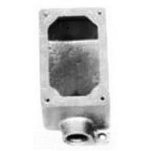 1-Gang Explosion-Proof Mounting Box, 1/2 inch, Malleable Iron, Zinc Electroplate
