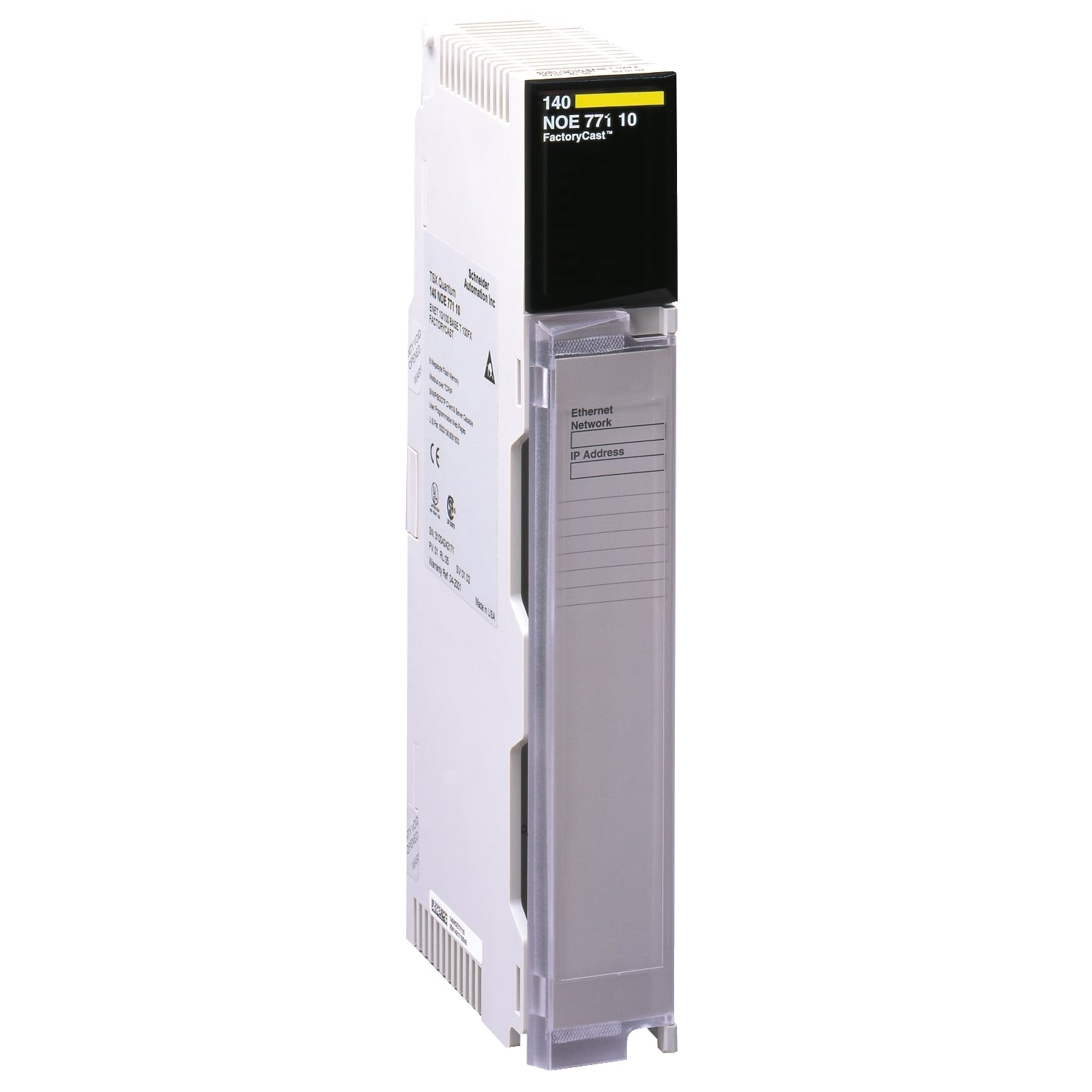 Ethernet network TCP/IP module, Modicon Quantum, transparent ready, 750mA at 5VDC, class C30