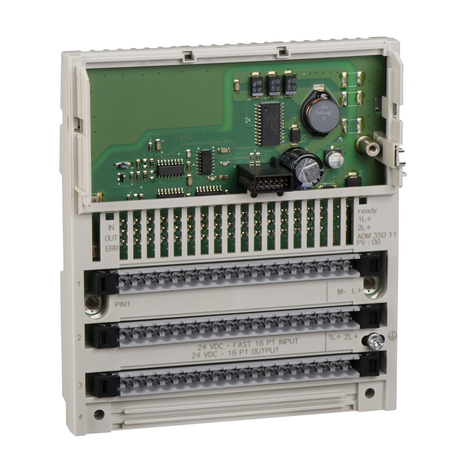 discrete I/O module Modicon Momentum - 16 I/O solid state