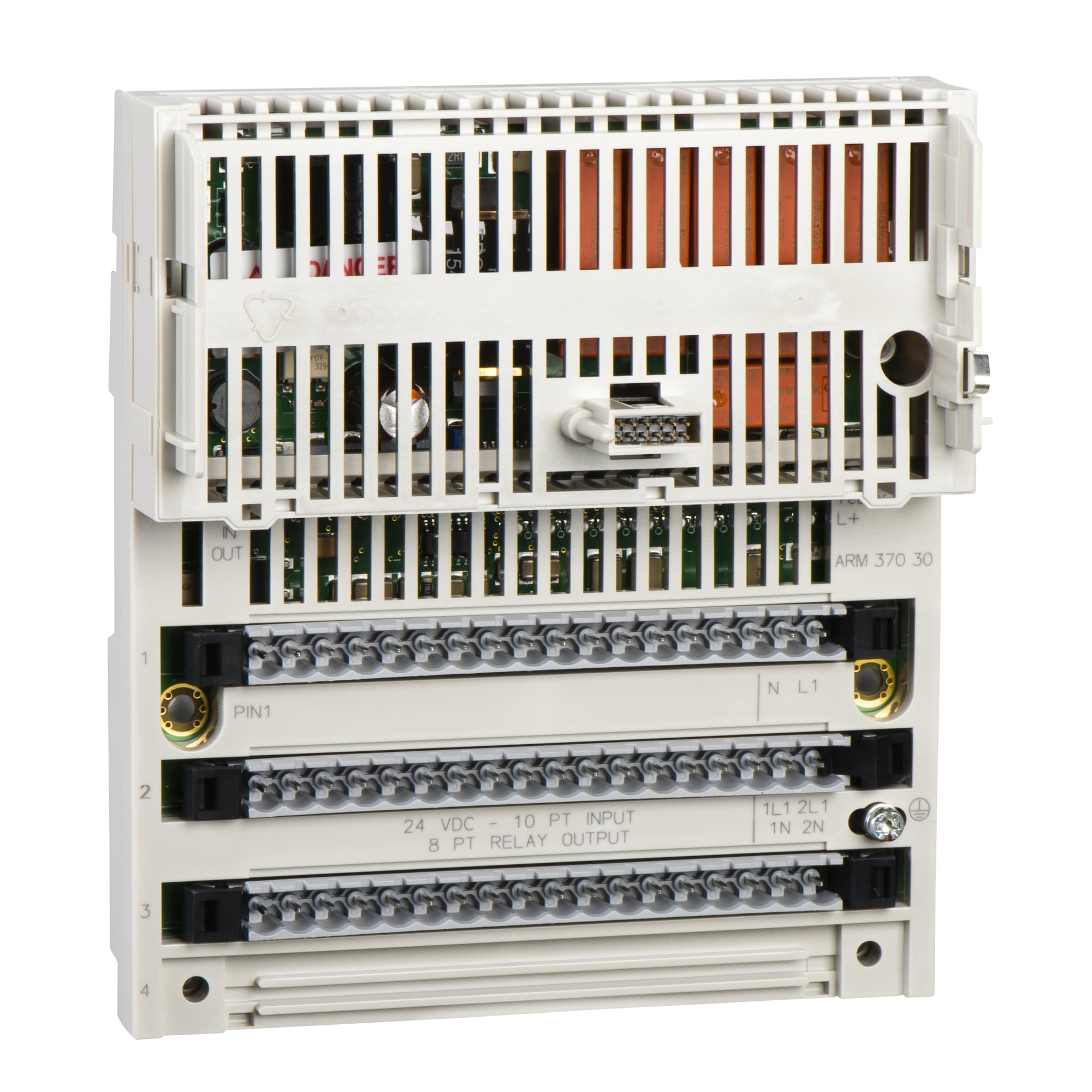 discrete I/O module Modicon Momentum - 10I / 8O relay