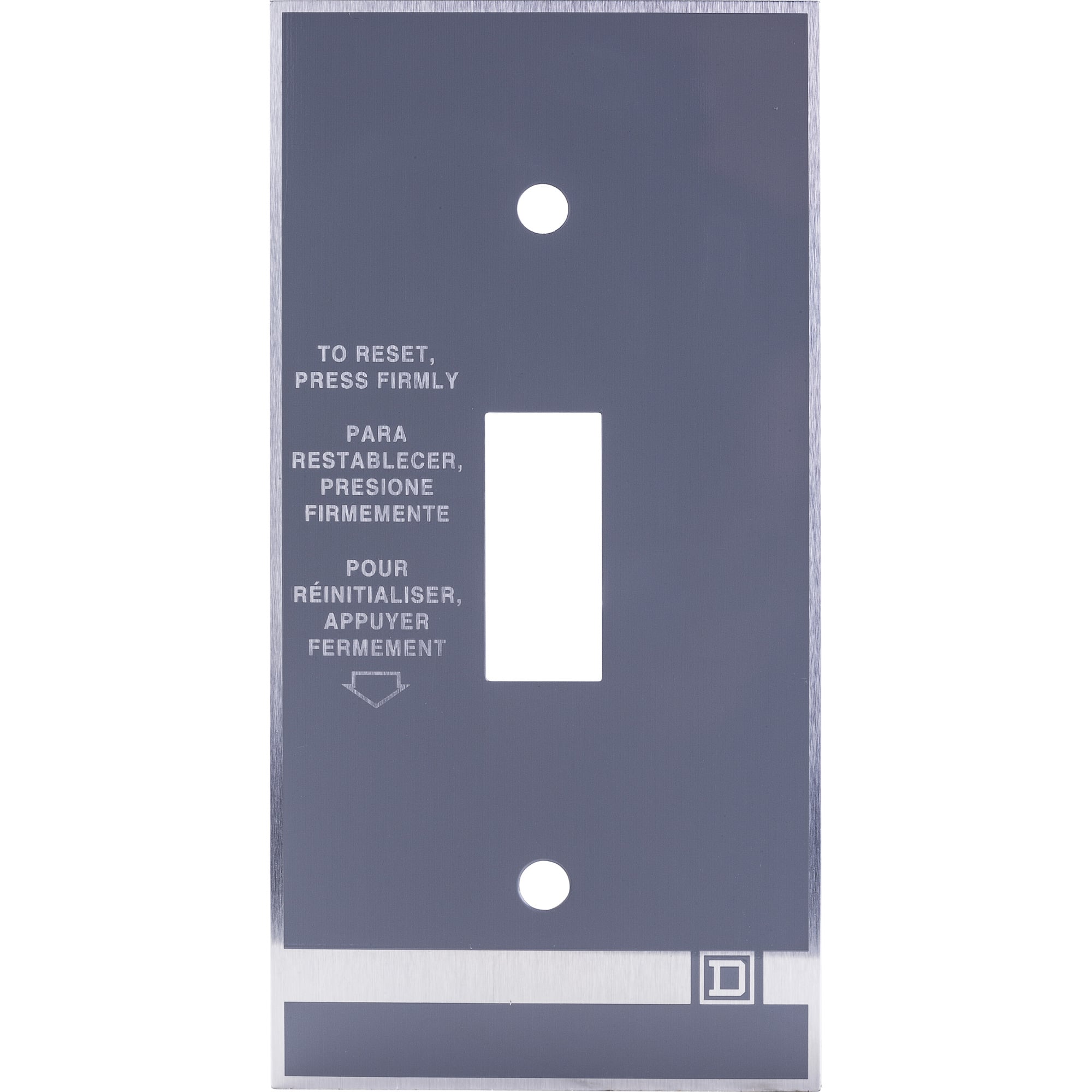 Schneider Electric,MANUAL STARTER NAMEPLATE F,oval nut