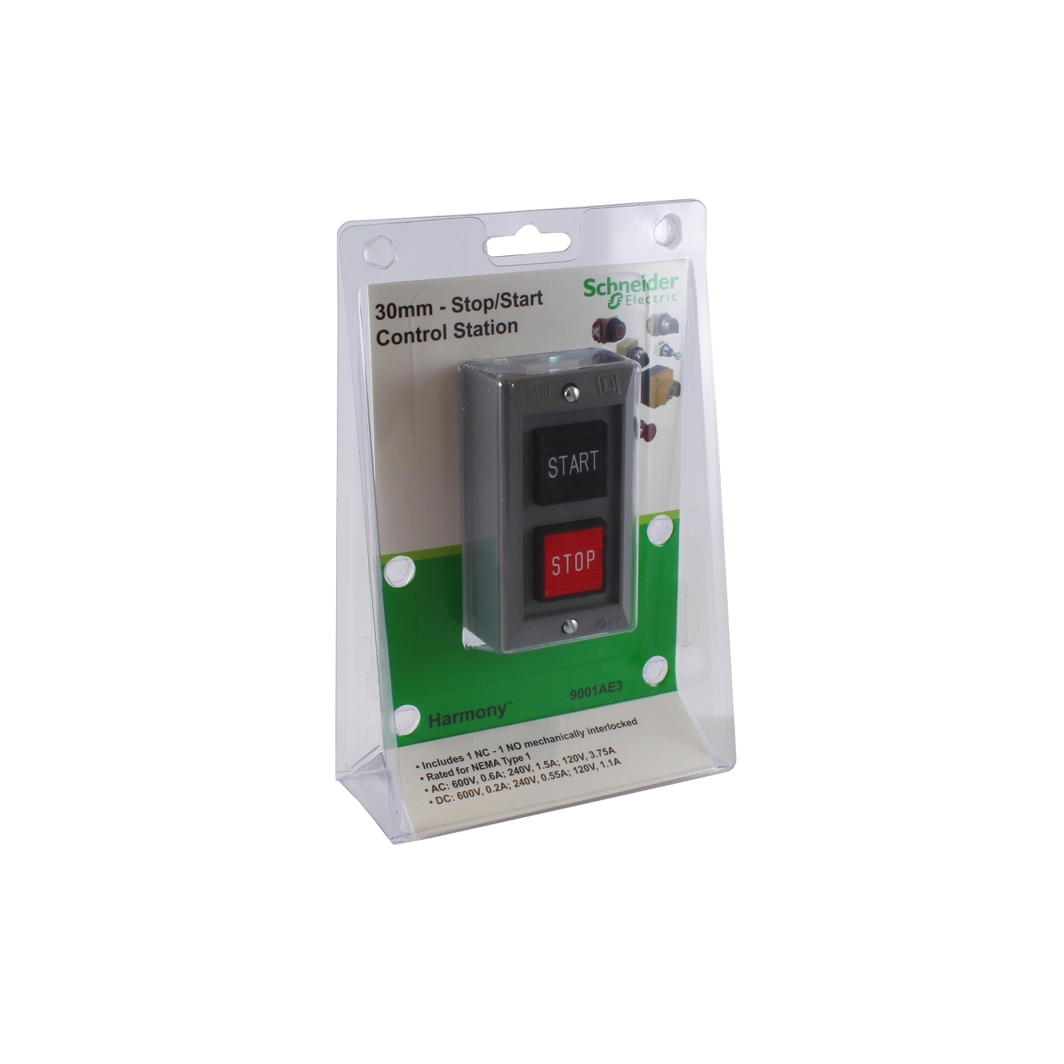 Harmony 9001K 3 cut-outs pushbutton + options