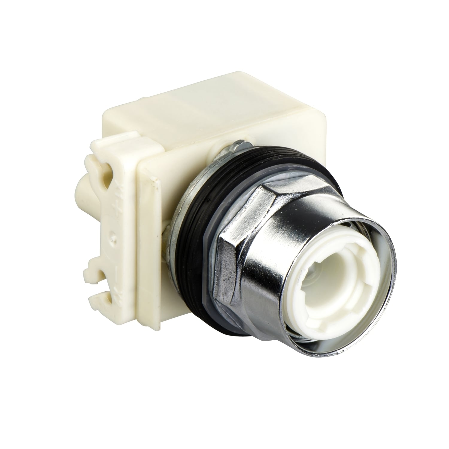 Illuminated selector switch head, Harmony 9001K, metal, without handle, 30mm, 2 positions, stay put, 110-120V