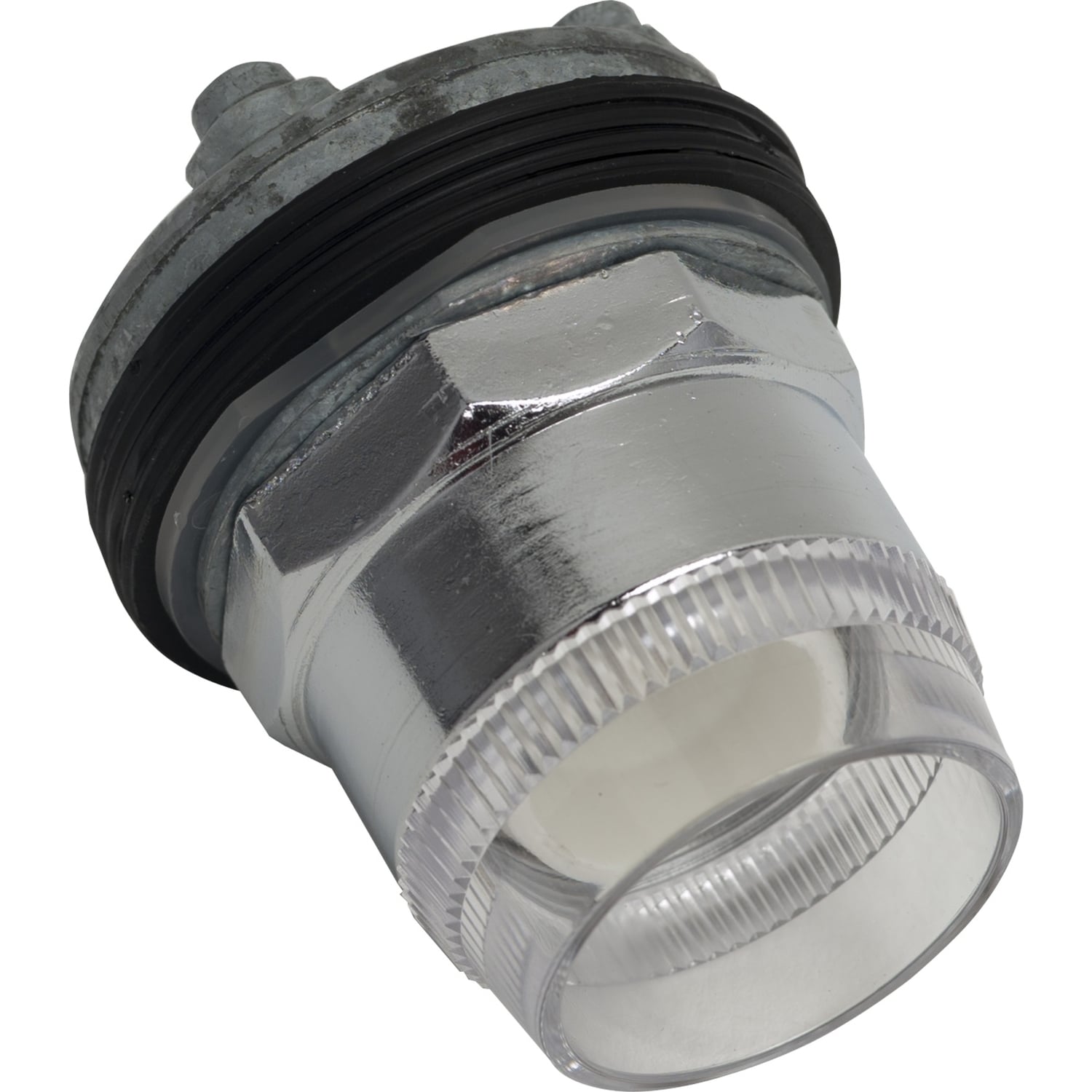 Illuminated push button head, Harmony 9001K, metal, plastic guard flush, without cap, 30mm, spring return, without bulb
