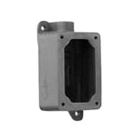 EFD Series Feed-Through 1-Gang Mounting Body; 1/2 Inch Hub, Malleable Iron