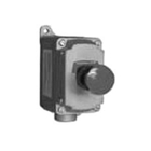 Explosion-Proof Feed-Through Push Button Control Station, 1/2 inch, Malleable Iron, 600 VAC