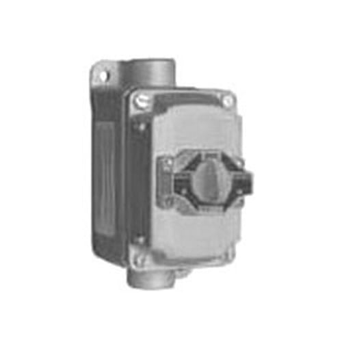 Explosion-Proof Feed-Through Selector Switch Control Station, 3/4 inch, Malleable Iron, 600 VAC
