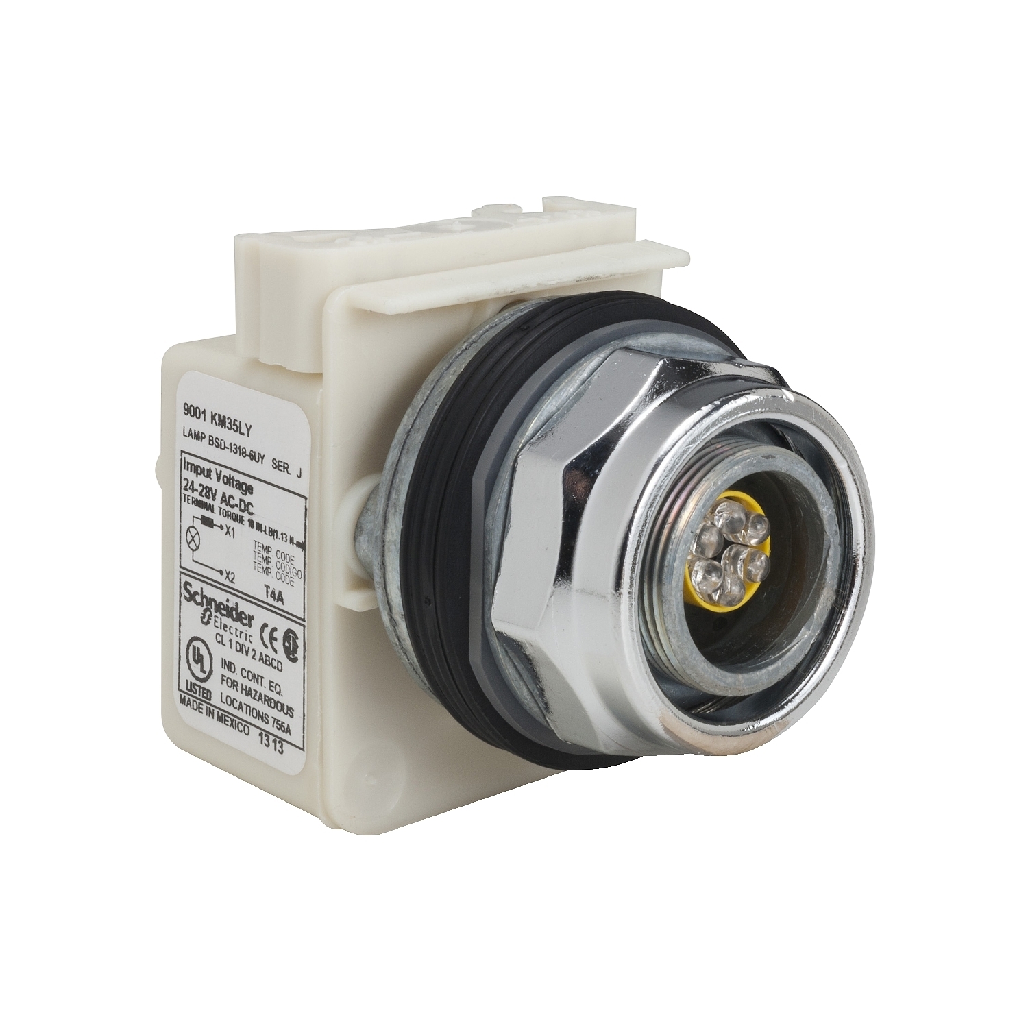 Pilot light head, Harmony 9001K, metal, without cap, 30mm, 220-240V