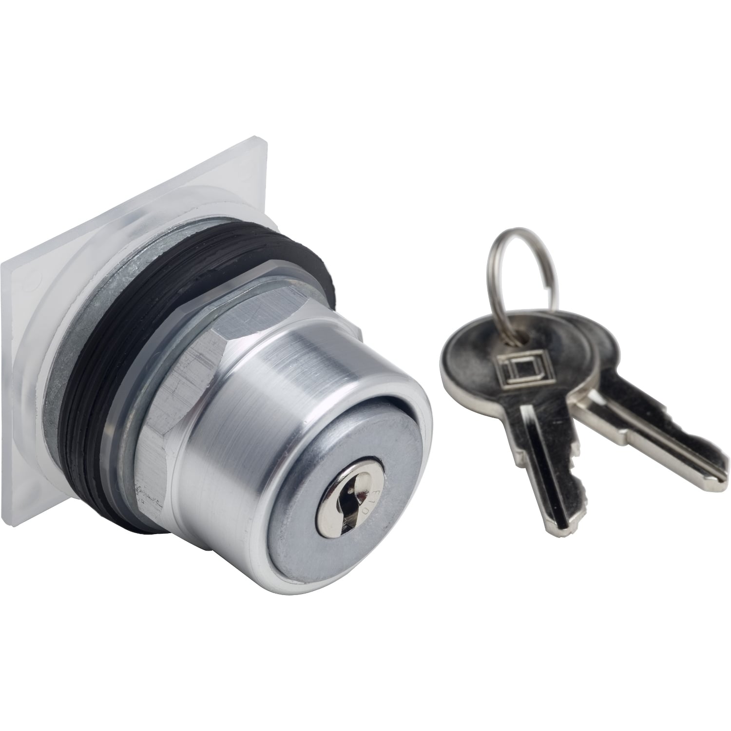 Head for key operated pushbutton, Harmony 9001K, metal, key switch, 30mm, key E10, extended position, stay put