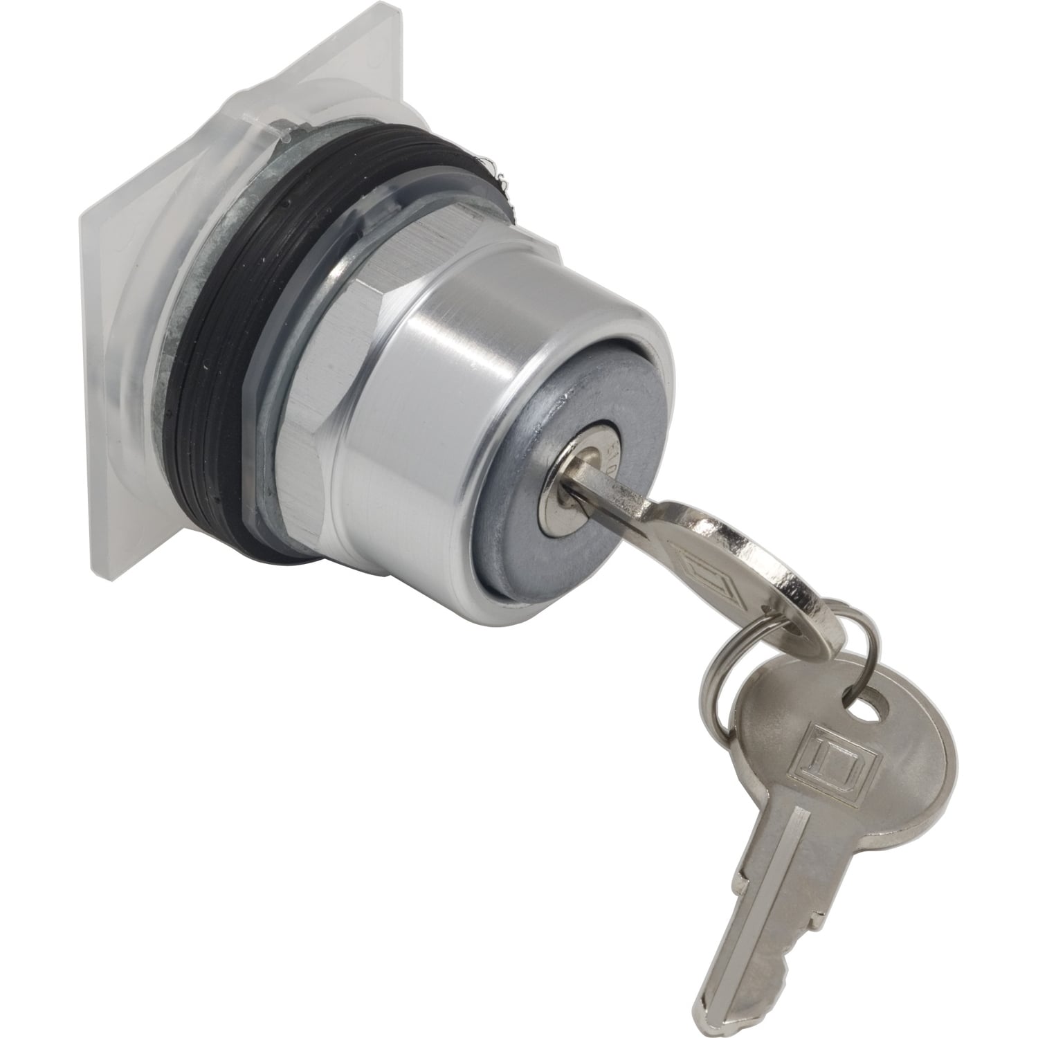 Key operated pushbutton head, Harmony 9001K, metal, key switch, 30mm, key E10, extended position, stay put