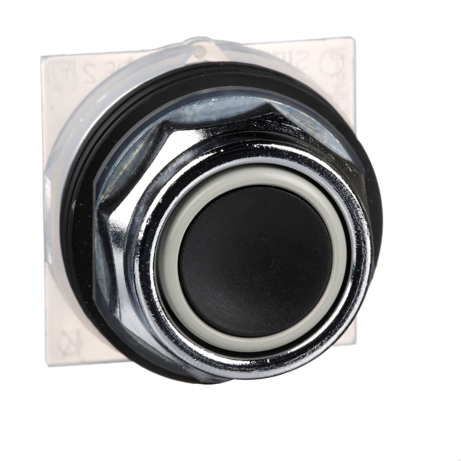 30mm Push Button, Type K, push button, full guard, black