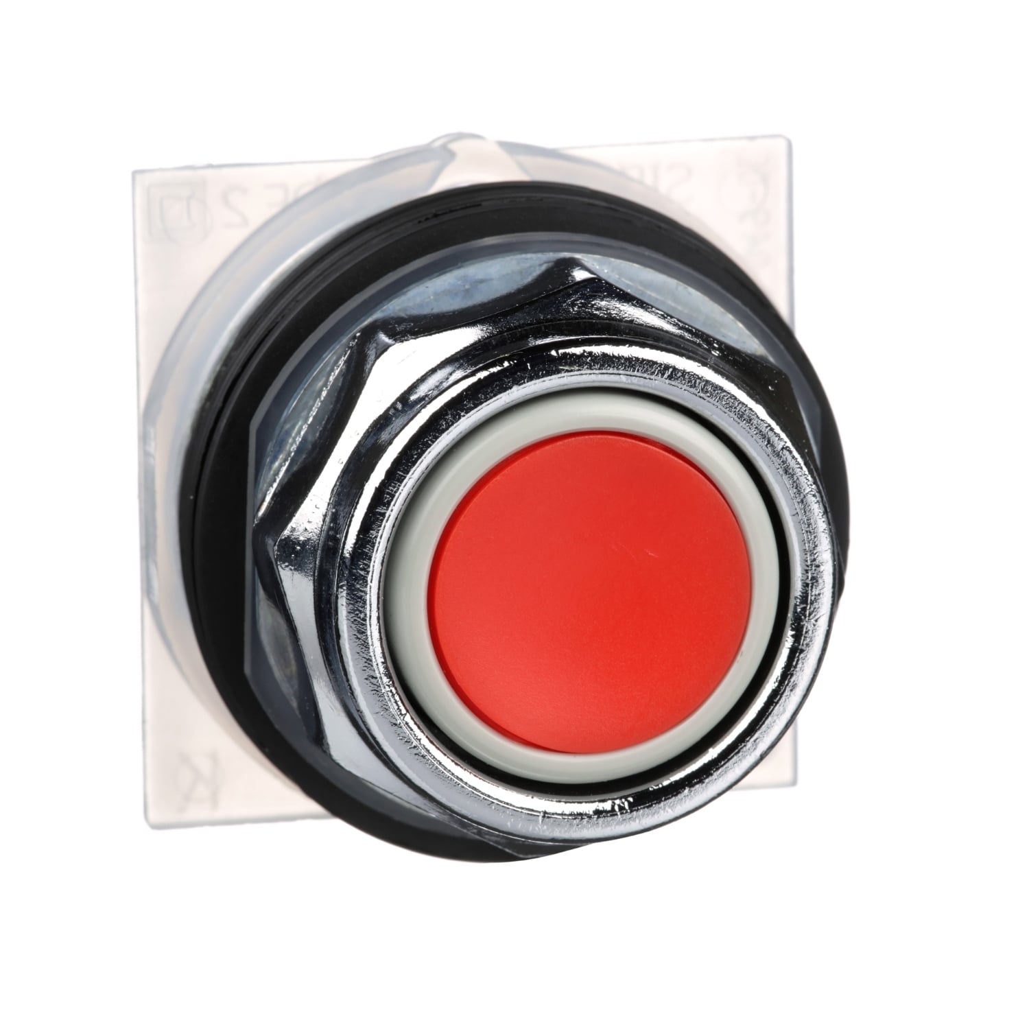 30mm Push Button, Type K, push button, full guard, red