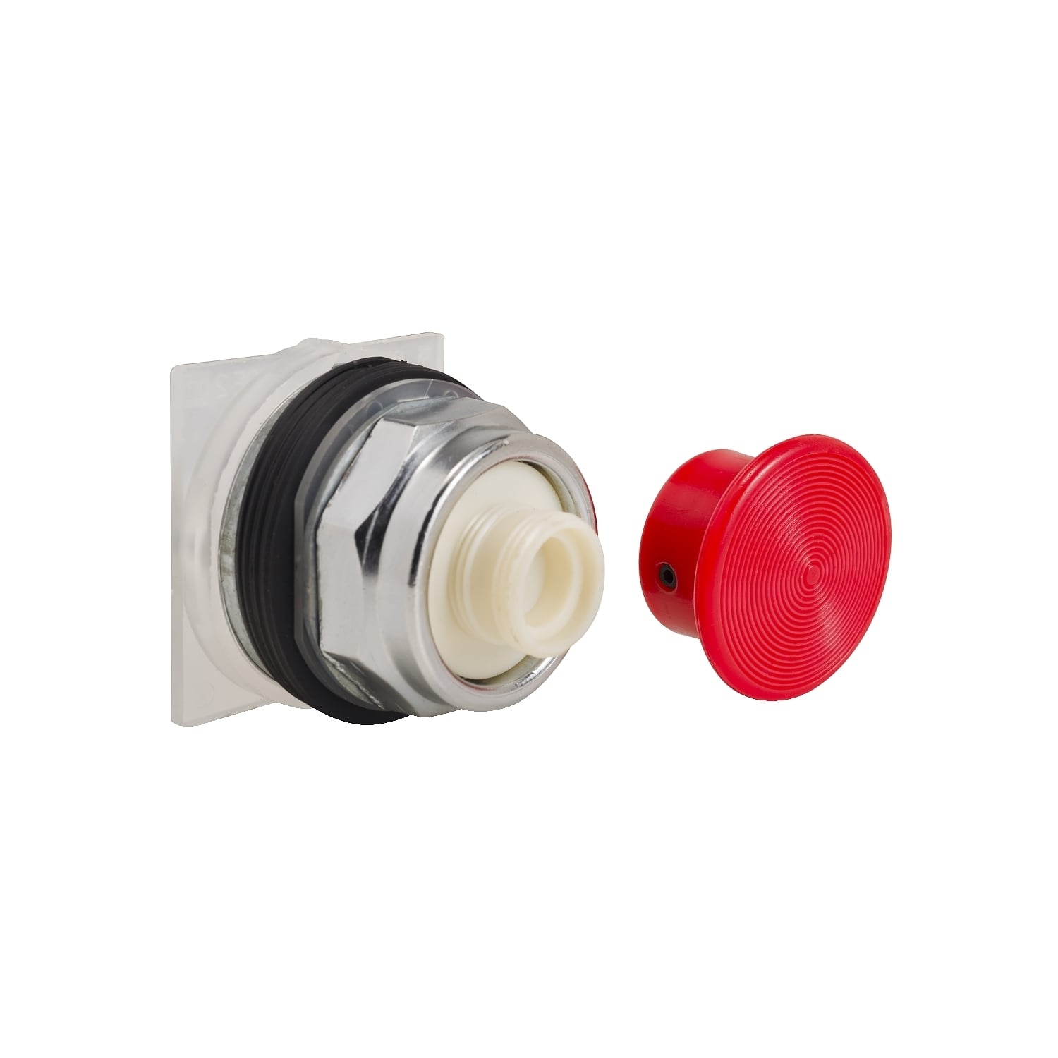 Head for spring return push button, Harmony 9001K, metal, mushroom 35mm, red, 30mm