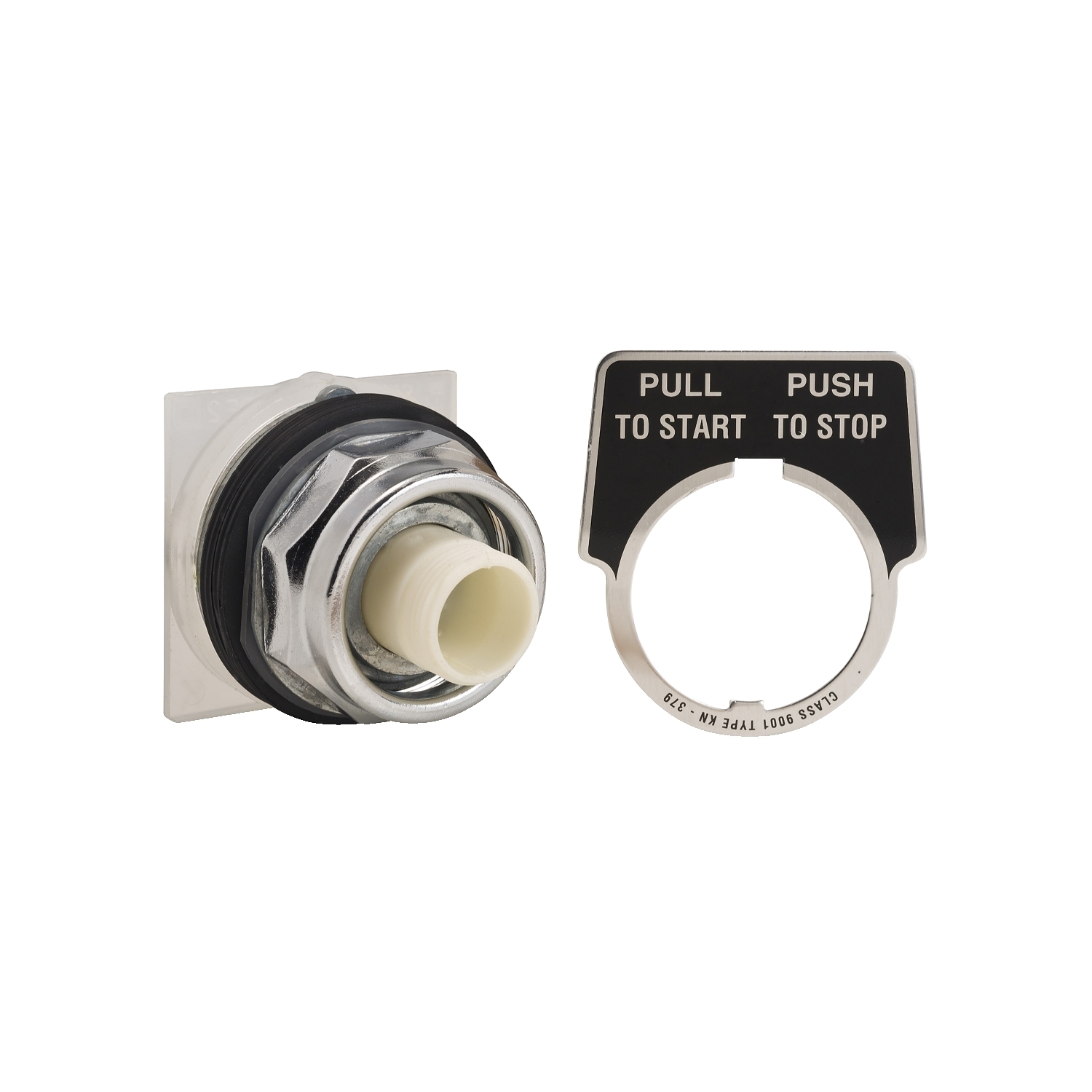 Head for push button, Harmony 9001K, metal, without mushroom, 30mm, 2 positions, push pull