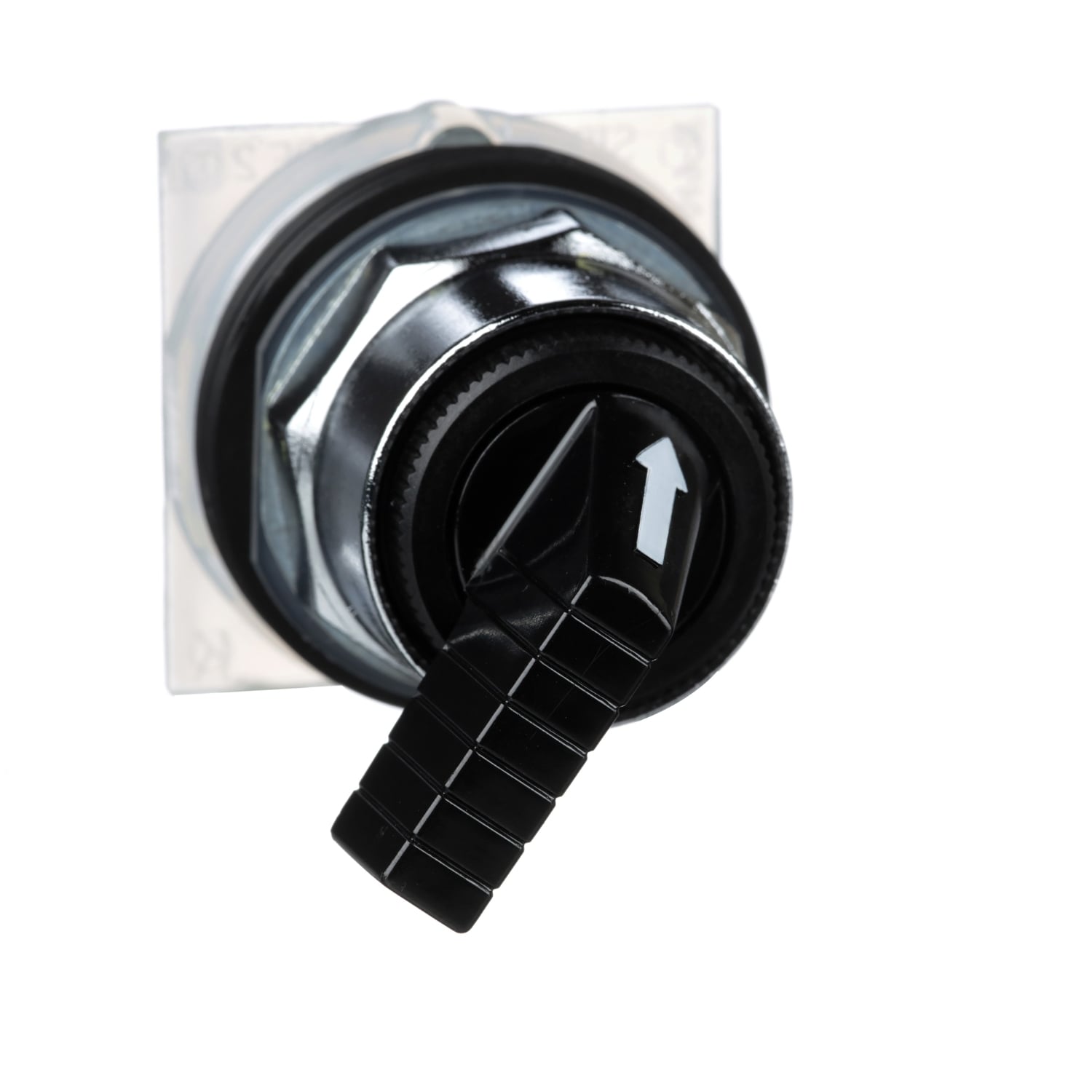 30mm Push Button, Type K, selector switch, 2 position, large black knob
