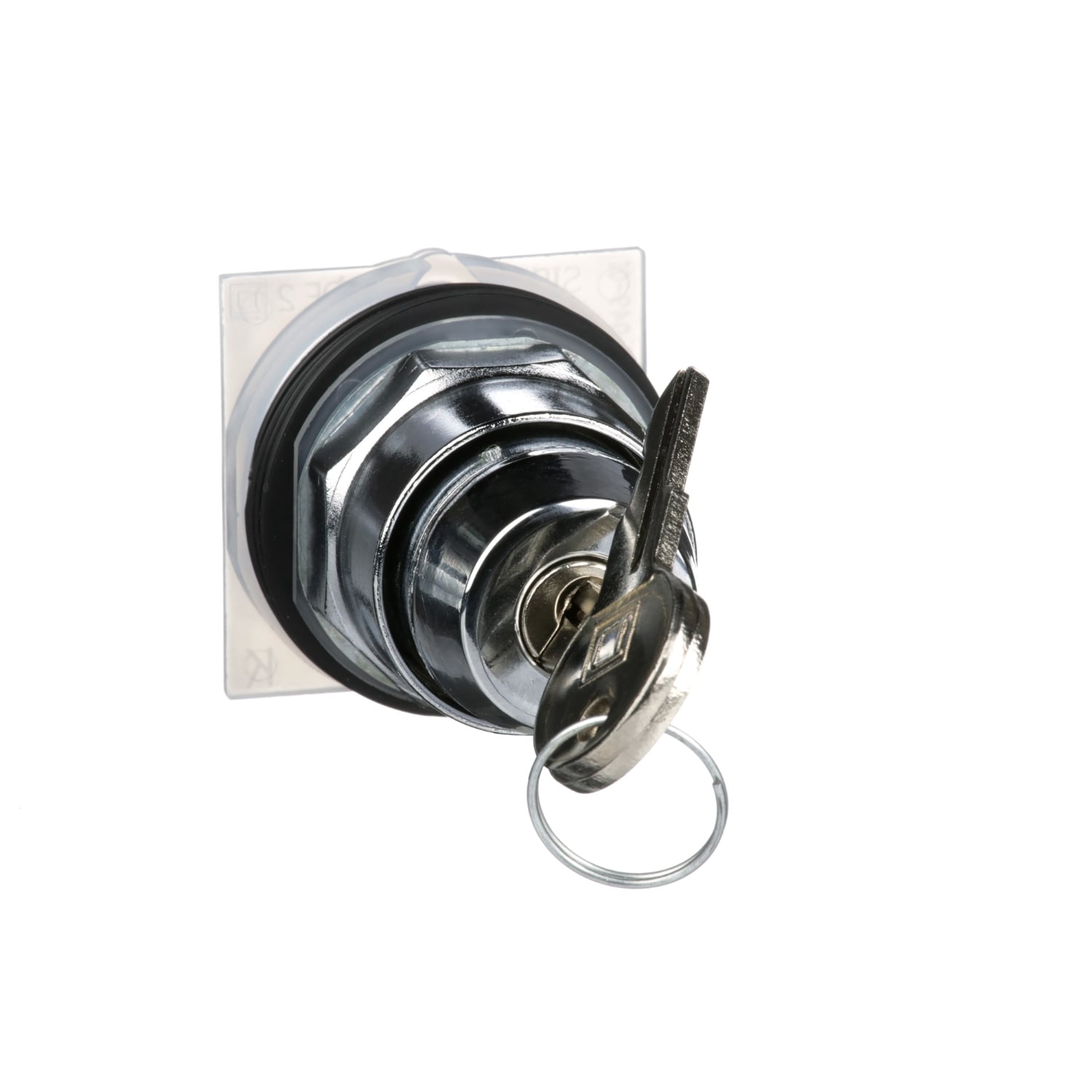 30mm Push Button, Type K, keyed selector switch, 2 position, key removal on left