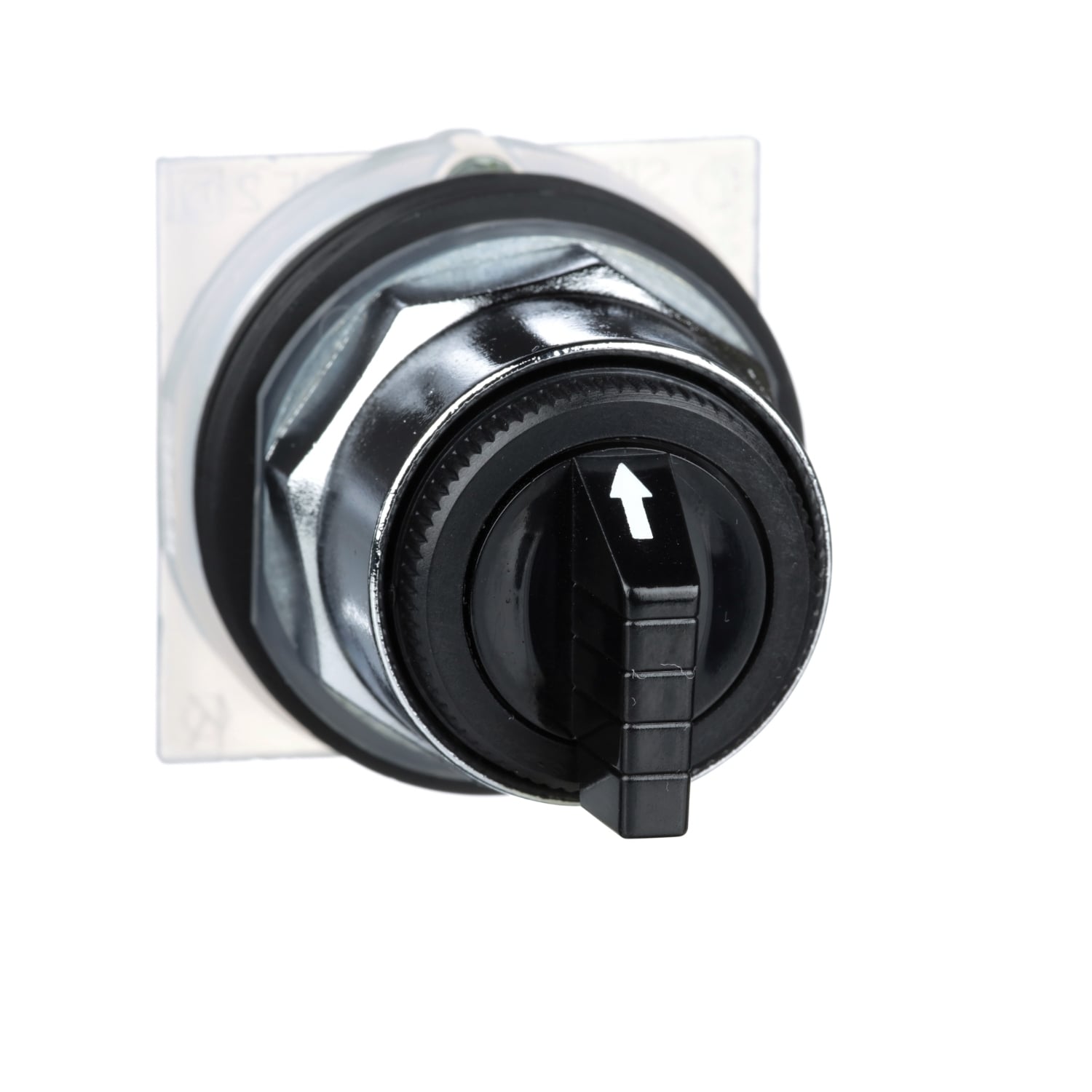 30mm Push Button, Type K, selector switch, 3 position, C cam, black knob