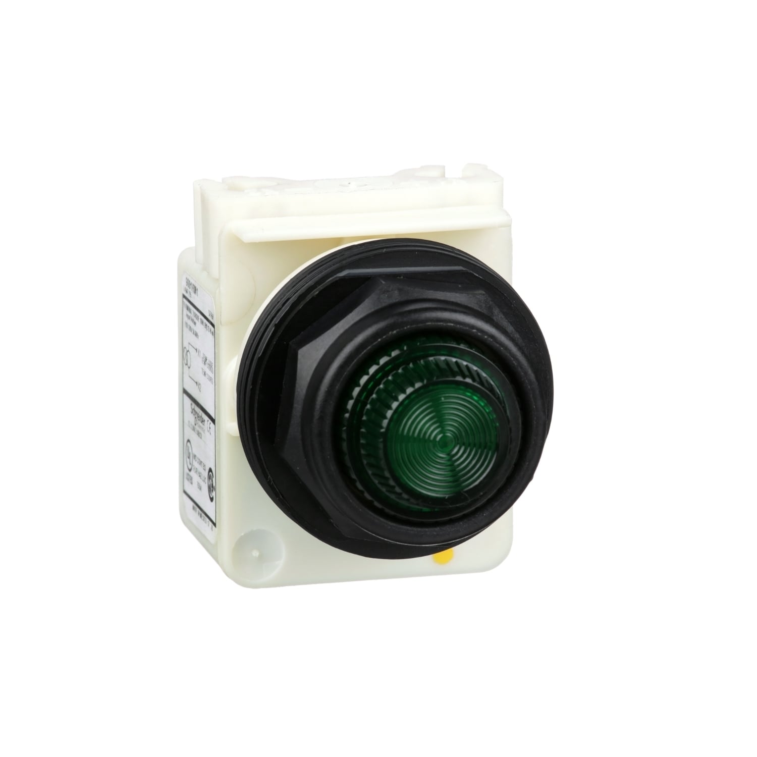 30mm Push Button, Type SK, pilot light, transformer, 120 VAC, green fresnel cap