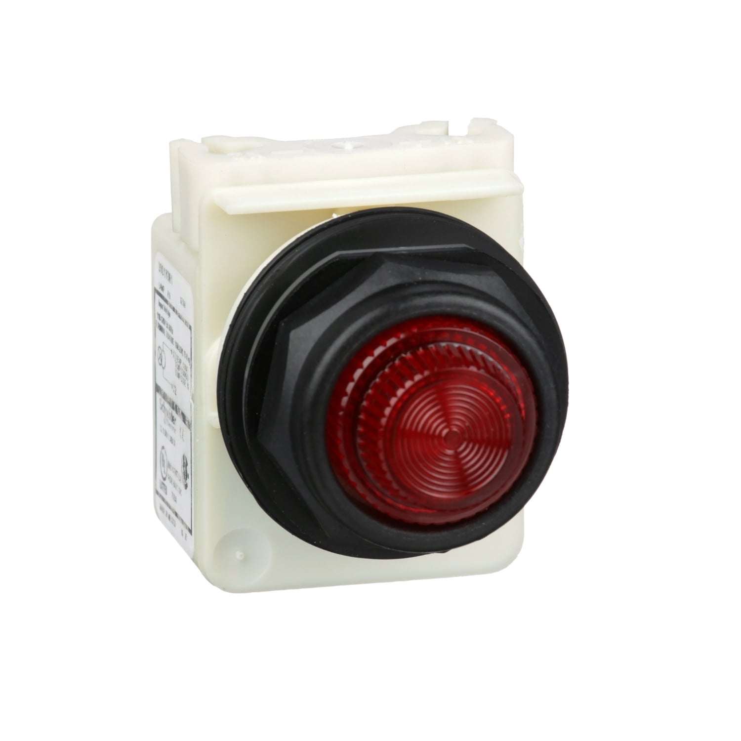 30mm Push Button, Type SK, pilot light, transformer, 120 VAC, red fresnel cap