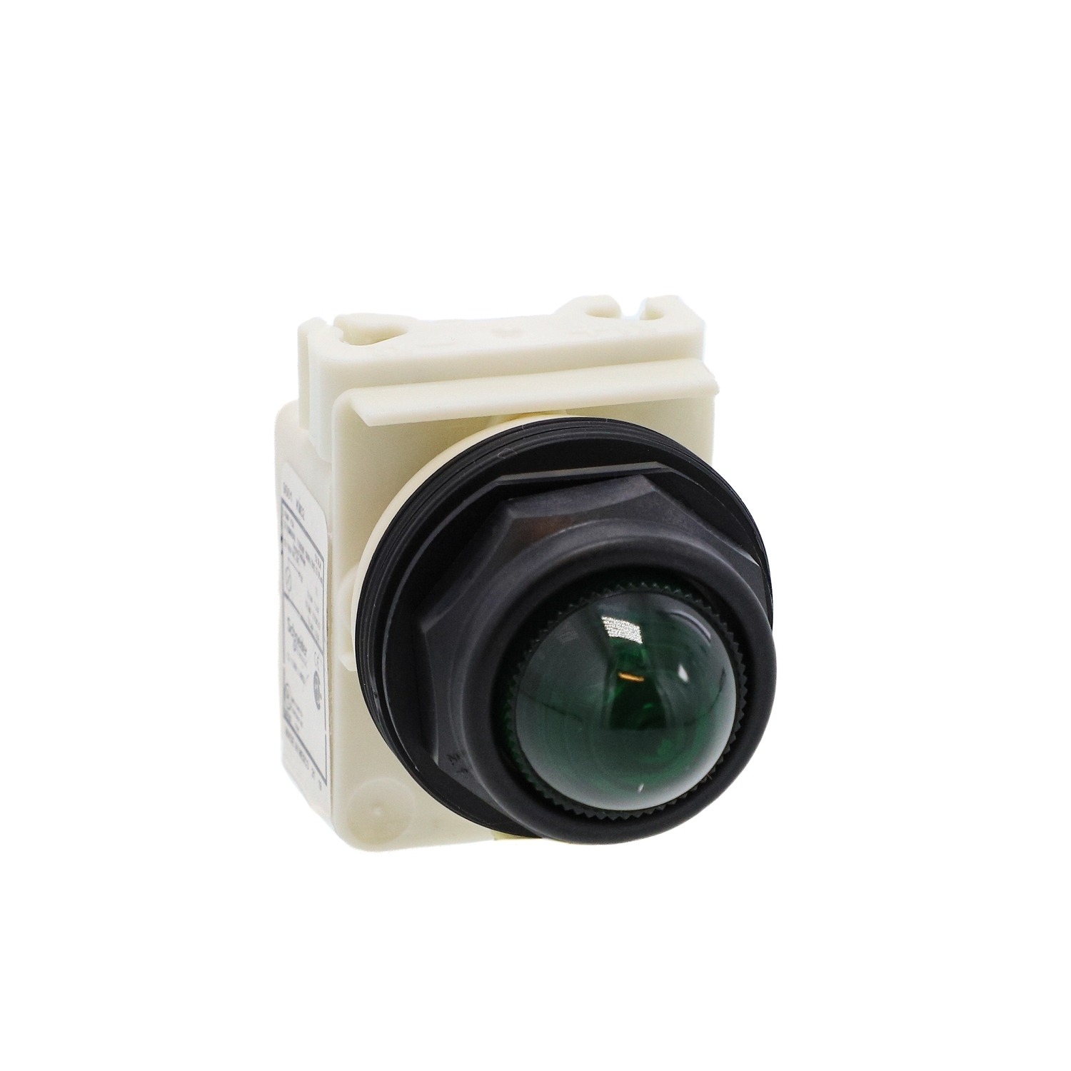 Pilot light, Harmony 9001SK, plastic, polycarbonate, domed, green, 30mm, 12-14V
