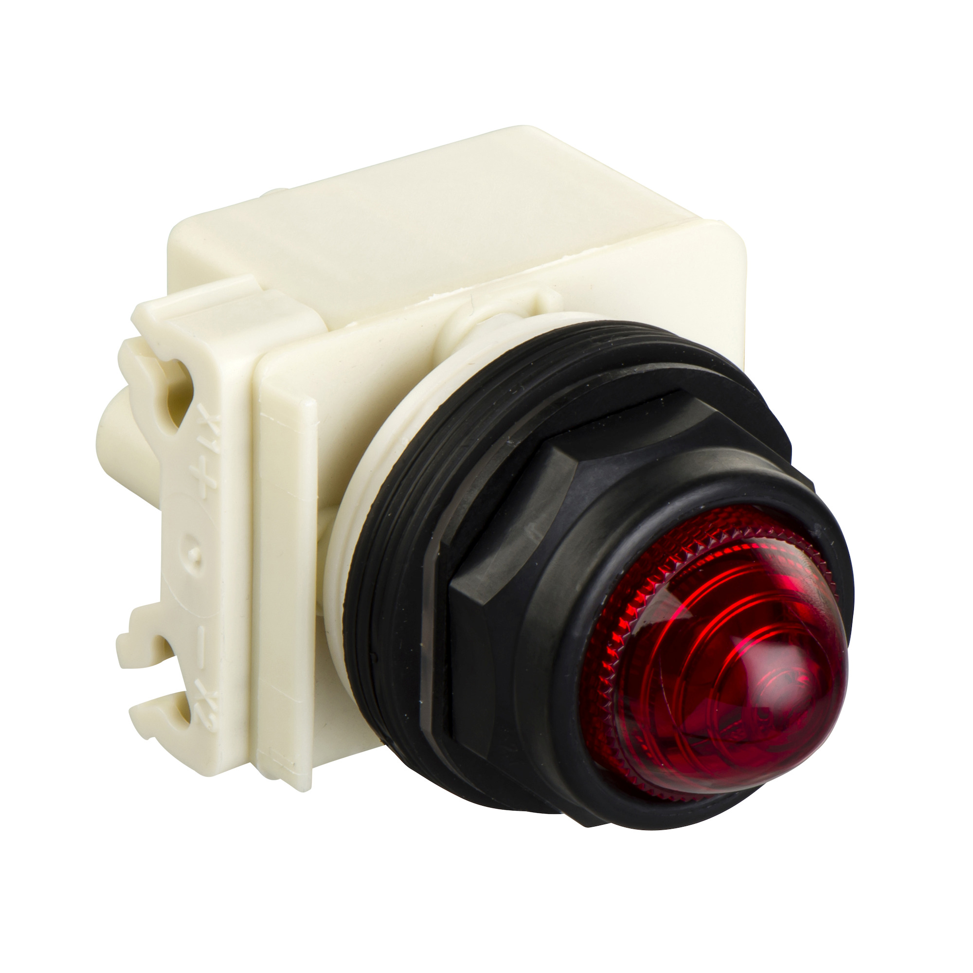octagonal pilot light  30 - red - incandescent BA 9s - 12 V AC/DC - IP66