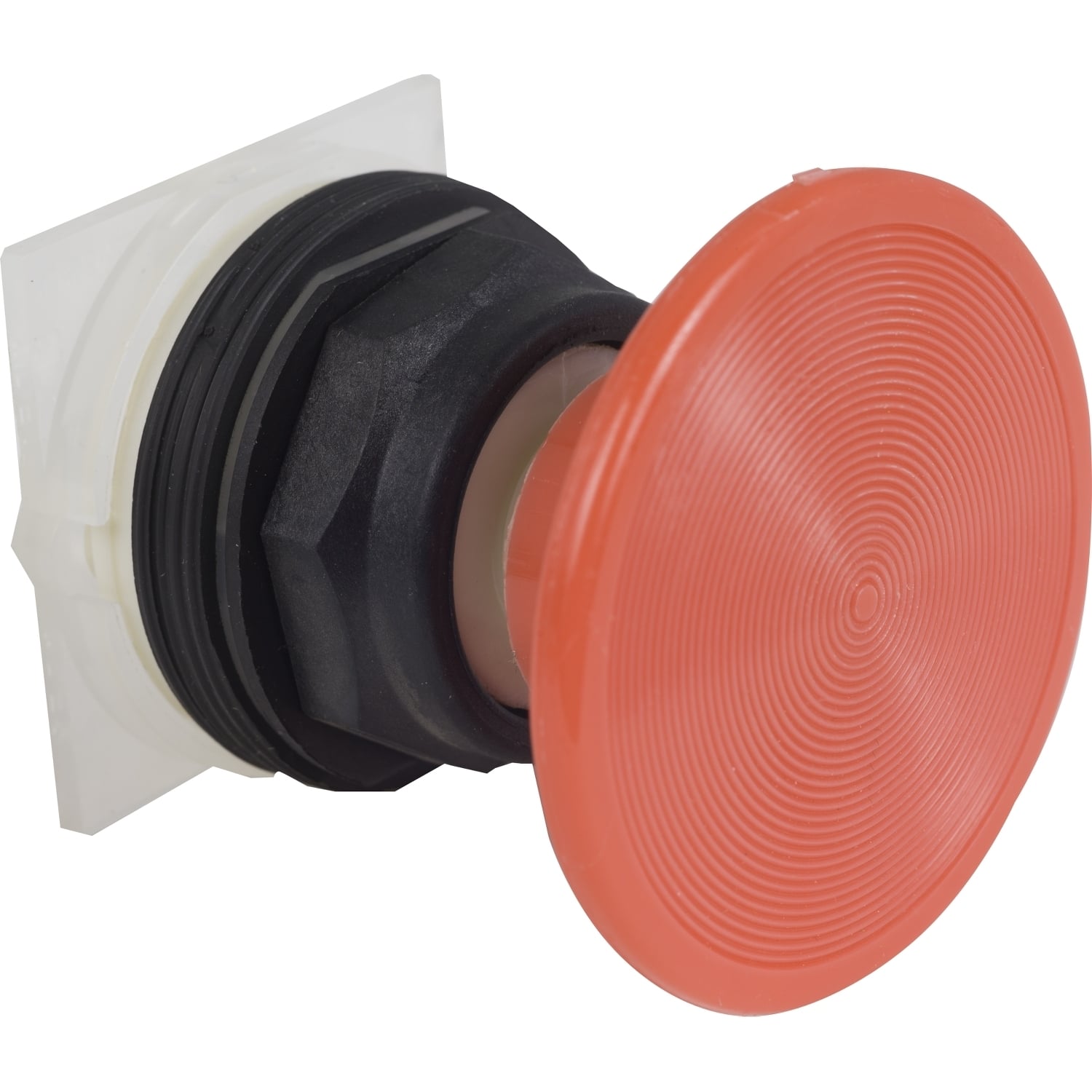 Push-button head, Harmony 9001SK, plastic, mushroom 57mm, red, 30mm, spring return