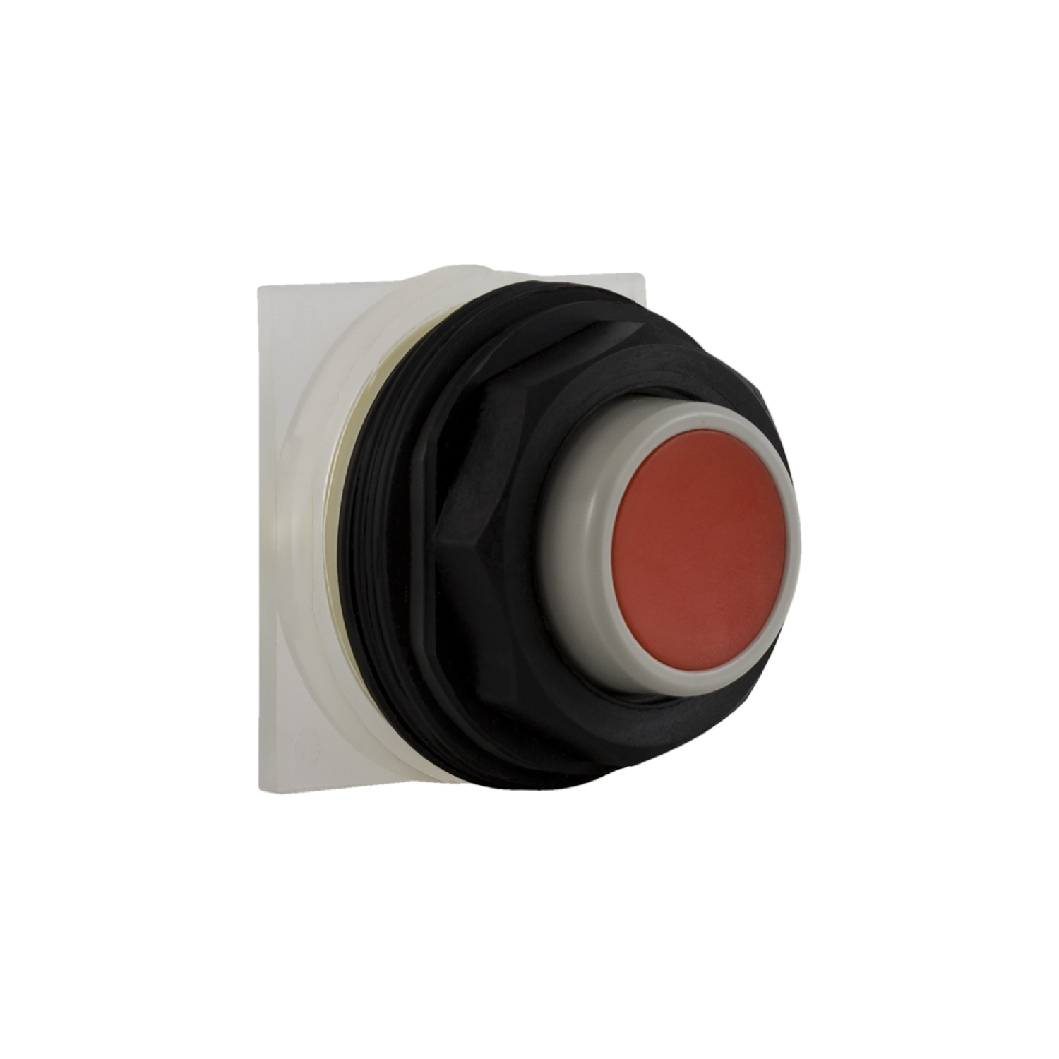 Push-button head, Harmony 9001SK, plastic, projecting, red, 30mm, spring return