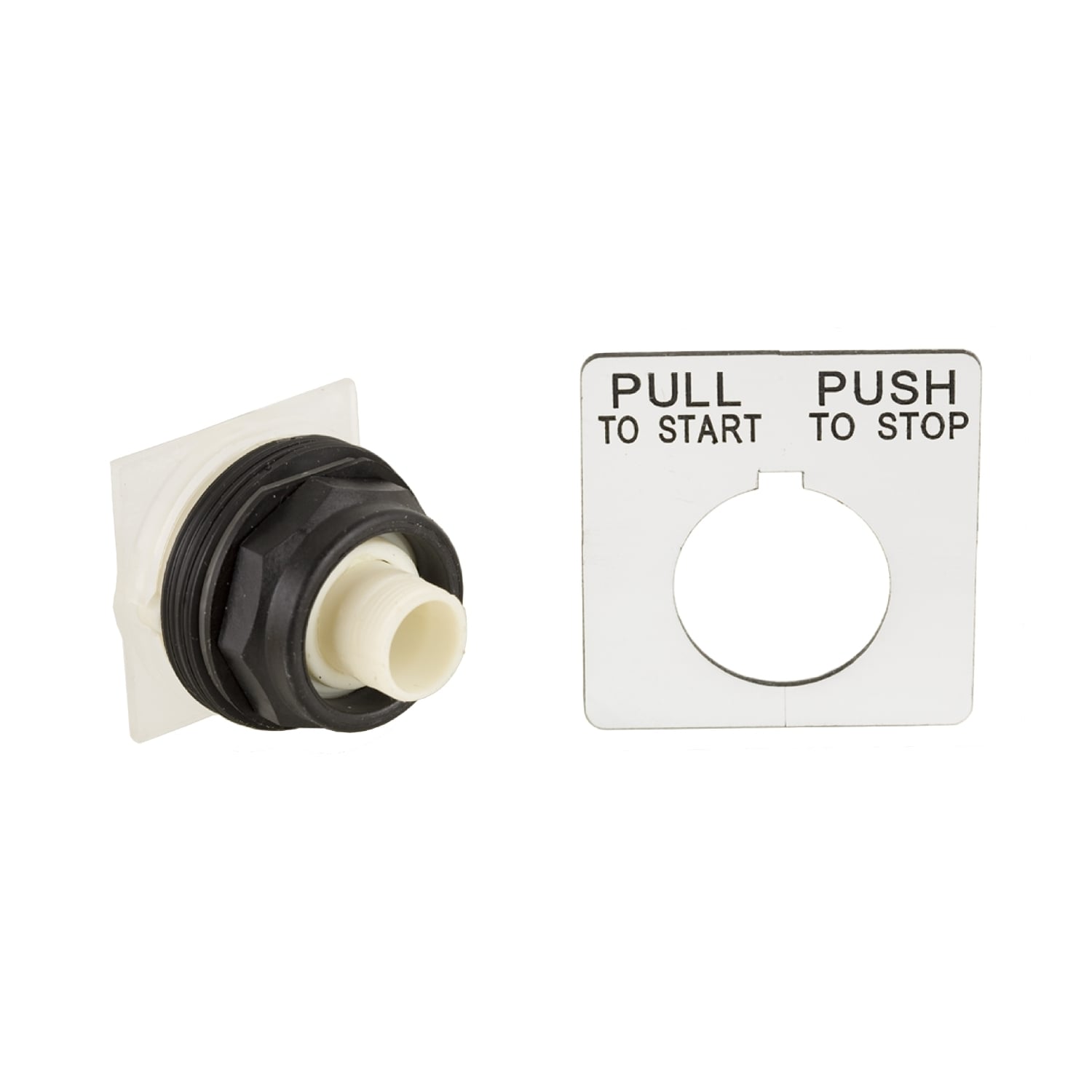 Push button head, Harmony 9001SK, plastic, without mushroom, 30mm, 2 positions, push-pull