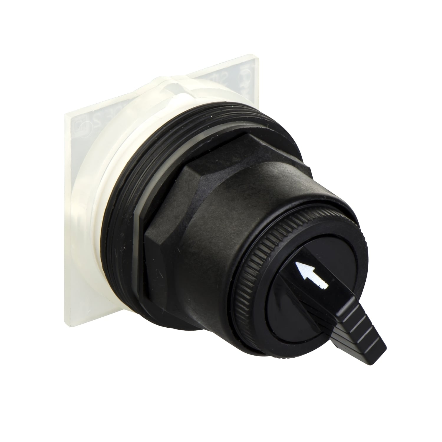 Selector switch head, Harmony 9001SK, plastic, standard handle, black, 30mm, 2 positions, stay put