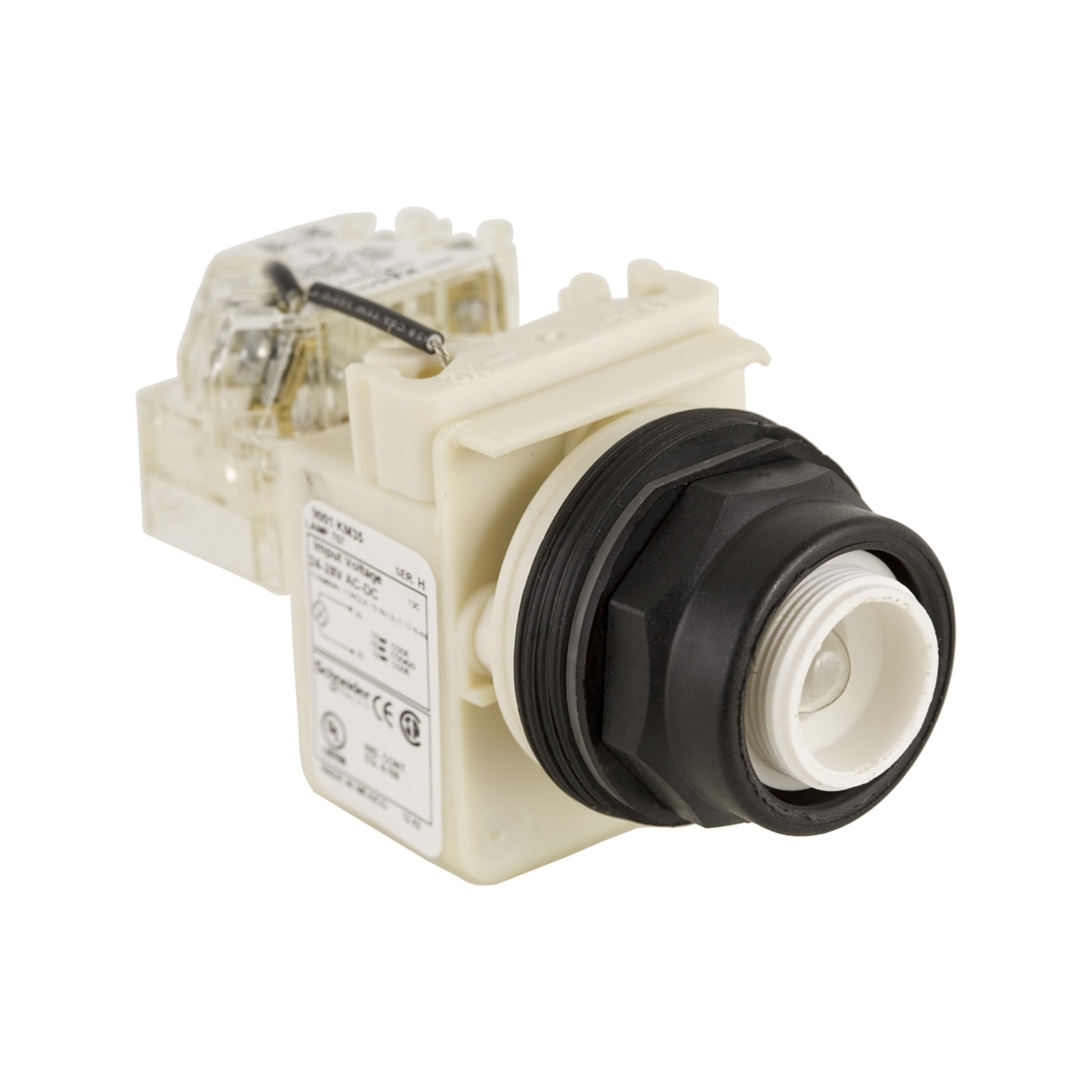 Push-to-test pilot light head, Harmony 9001SK, plastic, without cap, 30mm, 24-28V