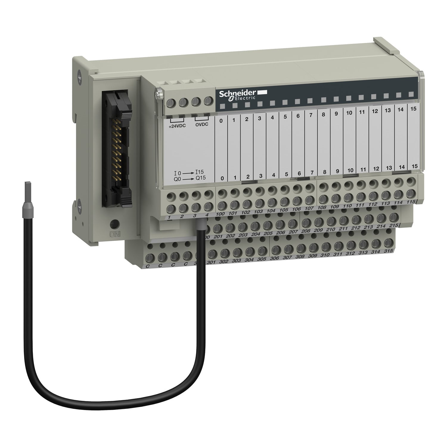 passive connection sub-base ABE7 - 16 inputs or outputs - Led