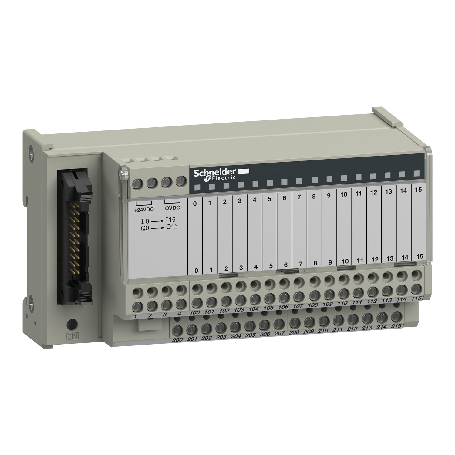 passive connection sub-base ABE7 - 16 inputs or outputs - Led - isolator