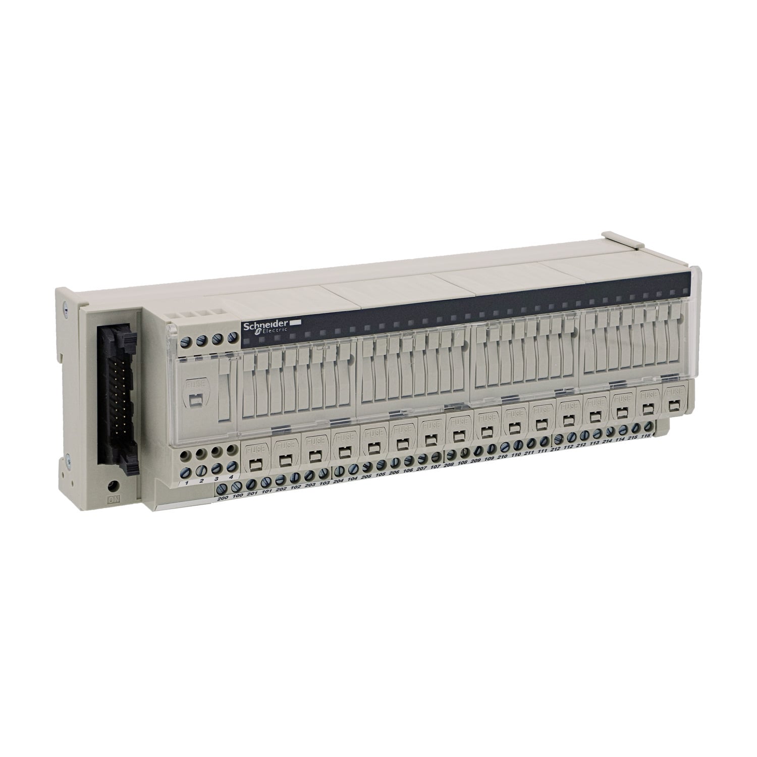 passive connection sub-base ABE7 - 16 inputs - fuses - Led - isolator