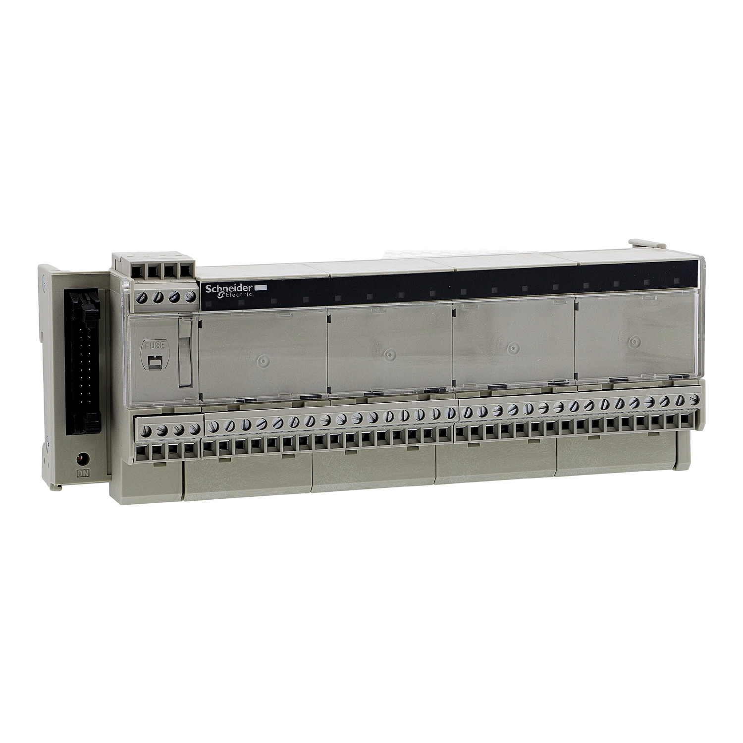 sub-base - soldered electromechanical relays ABE7 - 16 channels - relay 10 mm