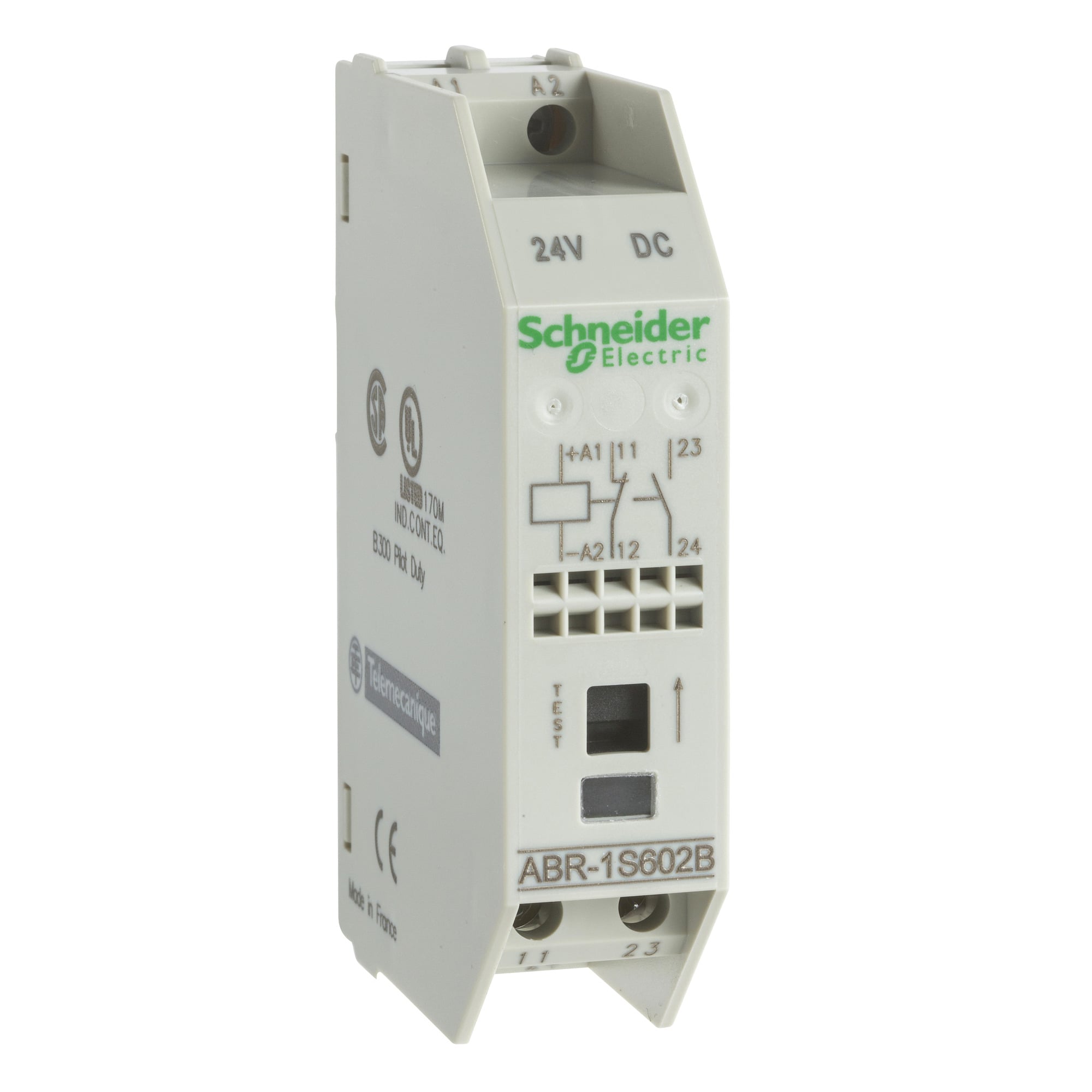 Schneider Electric,INTERFACE RELAY - ELECTROMECHANICAL,1 NC + 1 NO,12 A conforming to IEC 60947-1,125 V DC,electromechanical output interface module,symmetrical DIN rail-asymmetrical DIN rail-combination rail