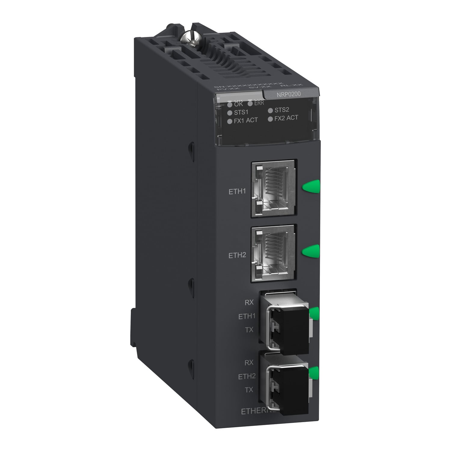 fiber converter module, Modicon X80, multimode