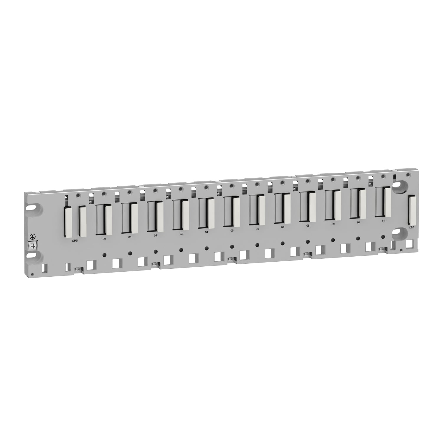 Backplane, Modicon X80, 12 slots, panel, mounting plate mounted, ruggedized