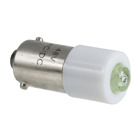 Harmony XB4, LED bulb, BA 9s, green, 24 V AC/DC