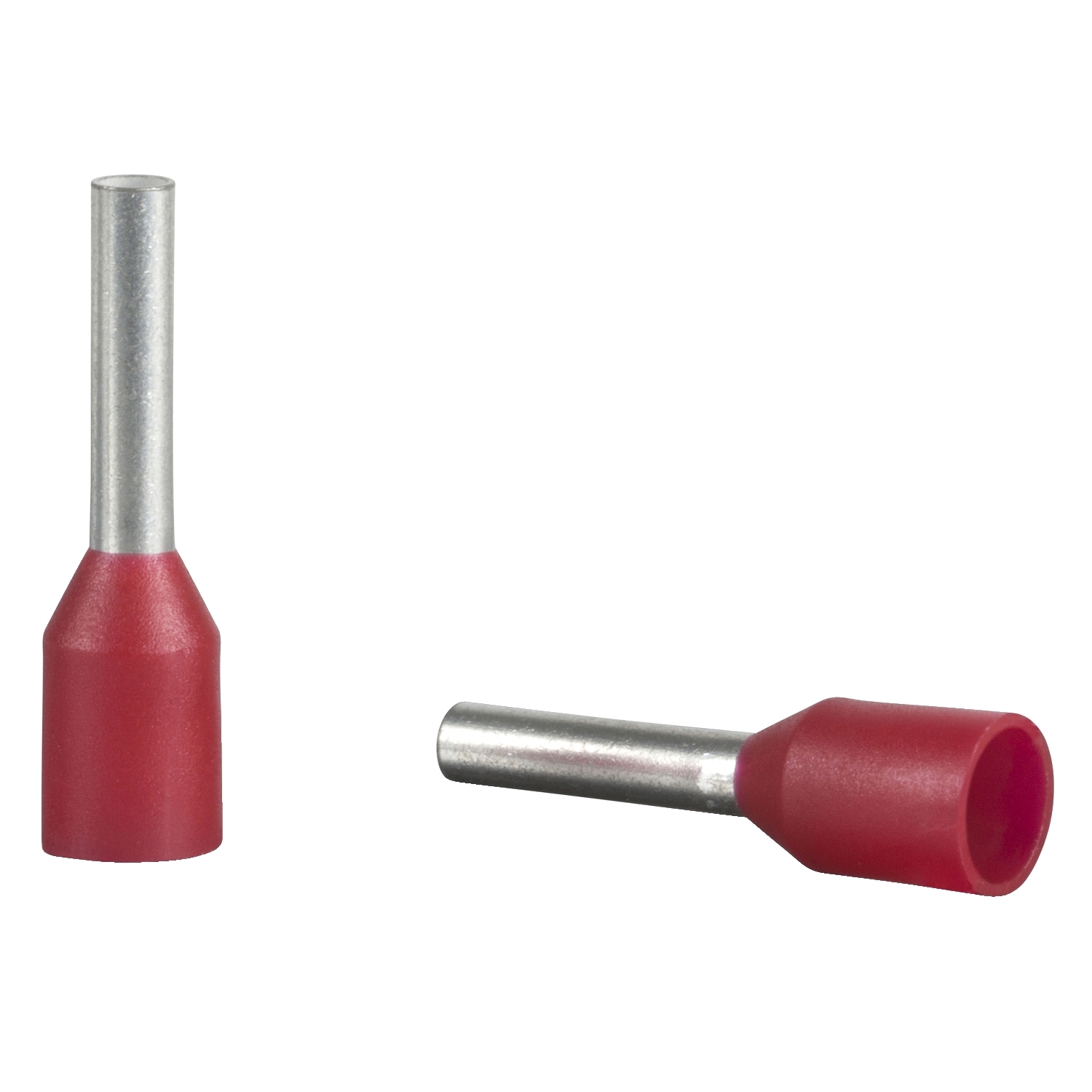 Cable ends, Linergy TR cable ends, single conductor, red, 1mm, medium size, 10 sets of 100