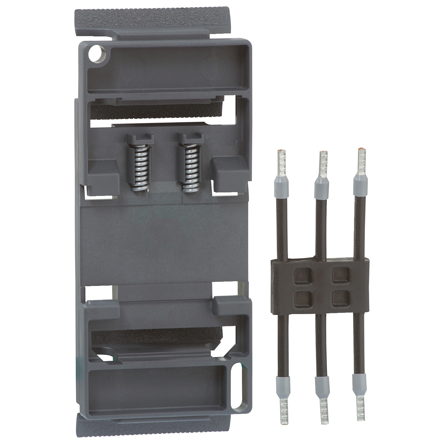 Motor starter adapter plate,TeSys Deca,for mounting a GV2 and a LC1D09-D25,delivered with a GV1G02 flexible connection