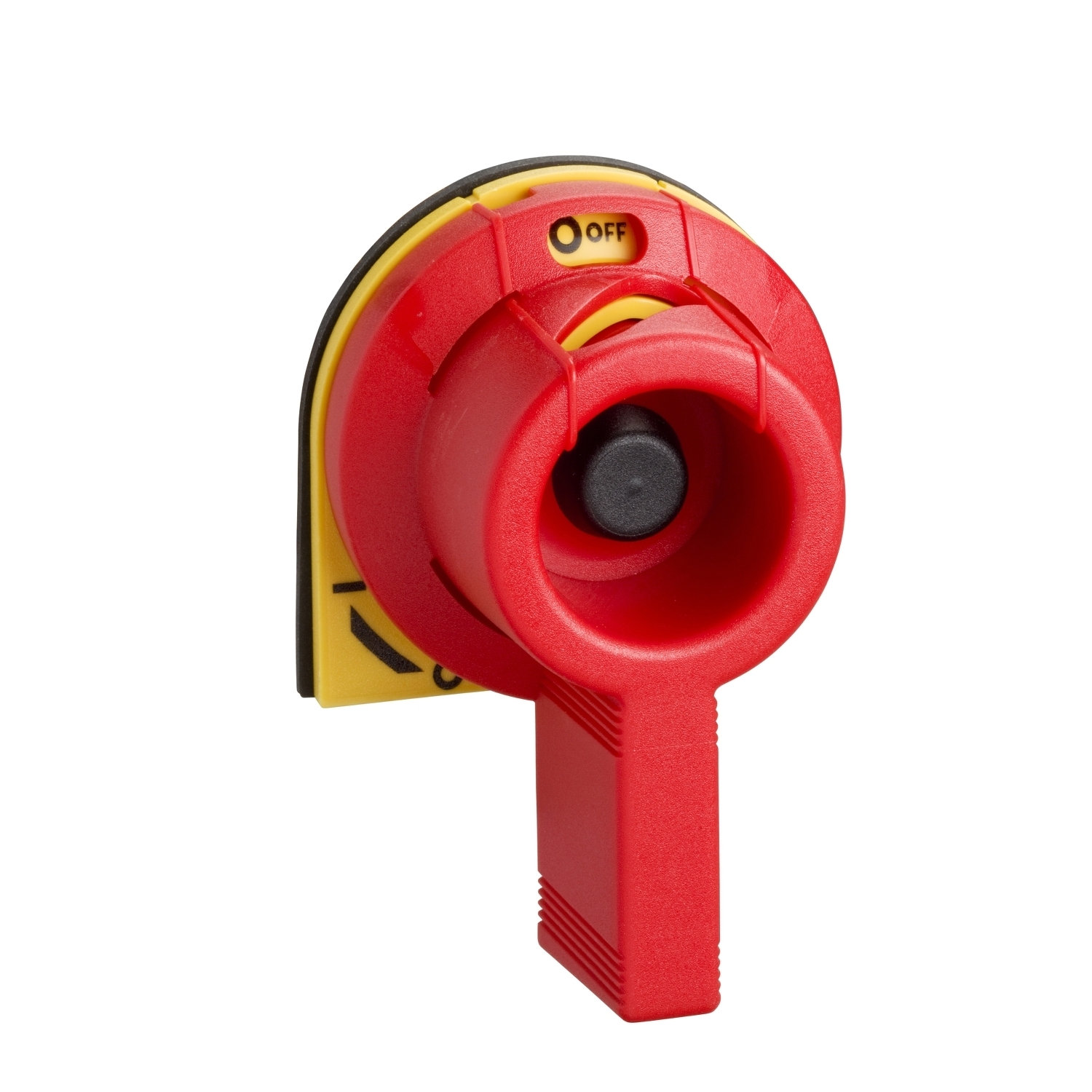 Handle, TeSys GS, front & side, 32A, red handle