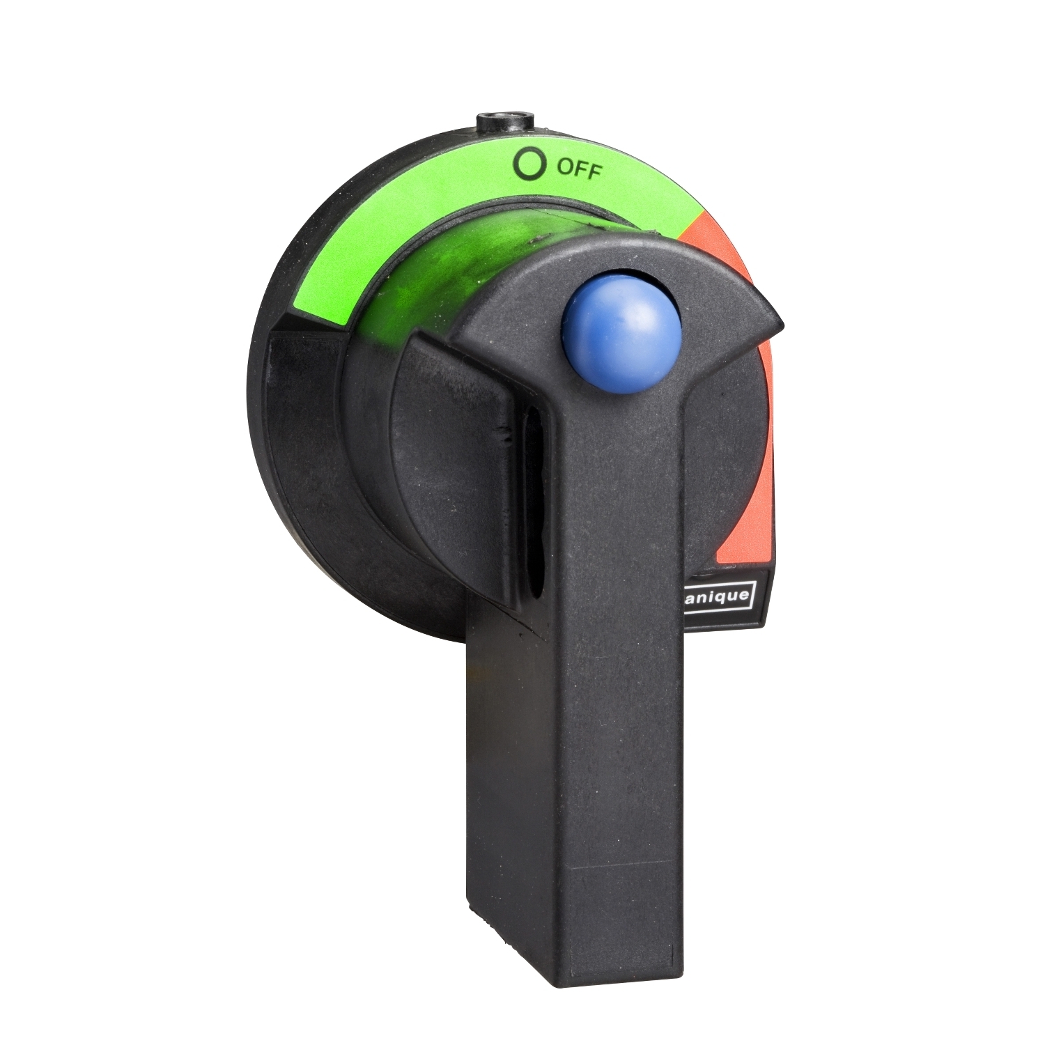 Handle, TeSys GS, front & side, 100 to 400A, black handle