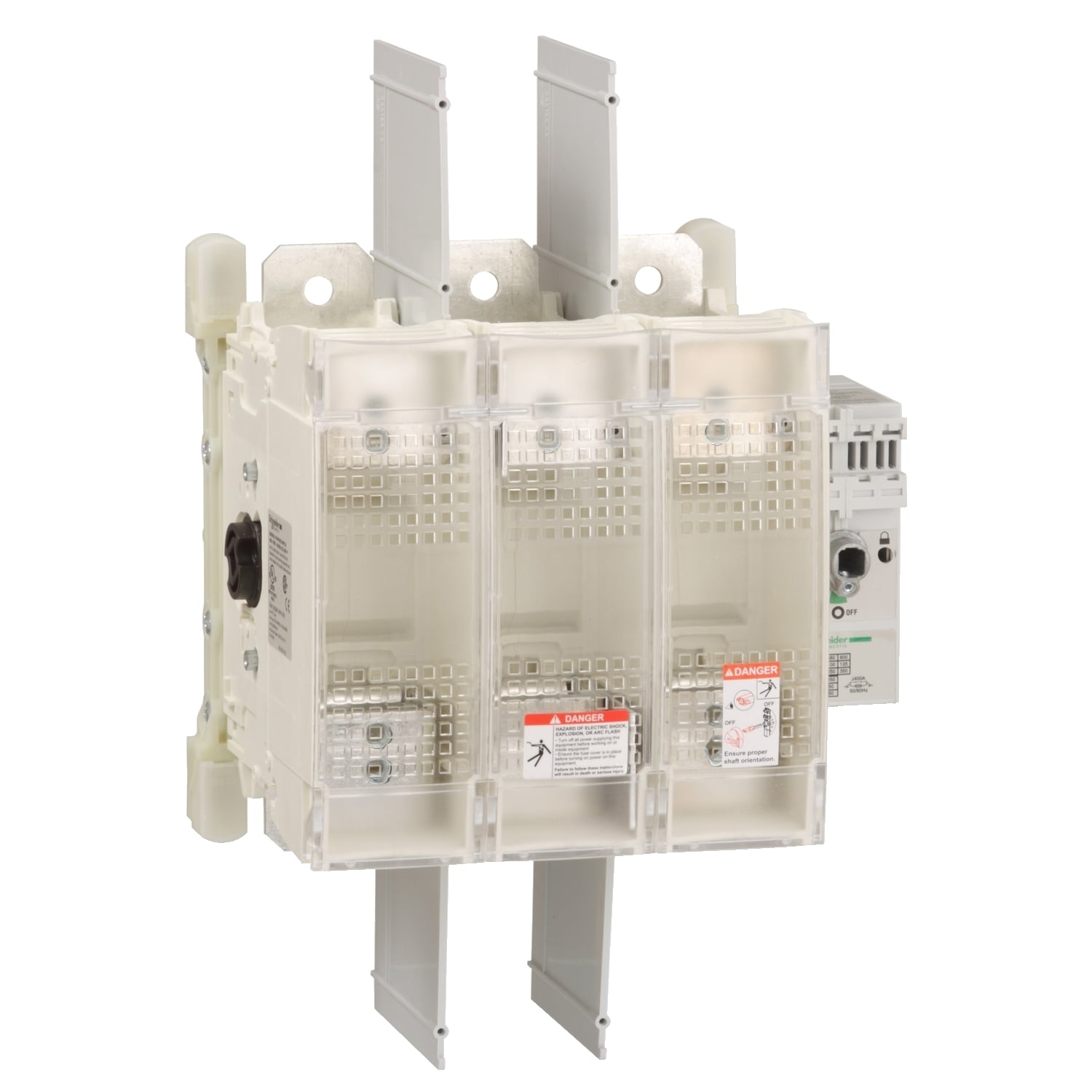 Switch disconnector fuse, TeSys GS, 3P, 400A, fuse type UL, size J