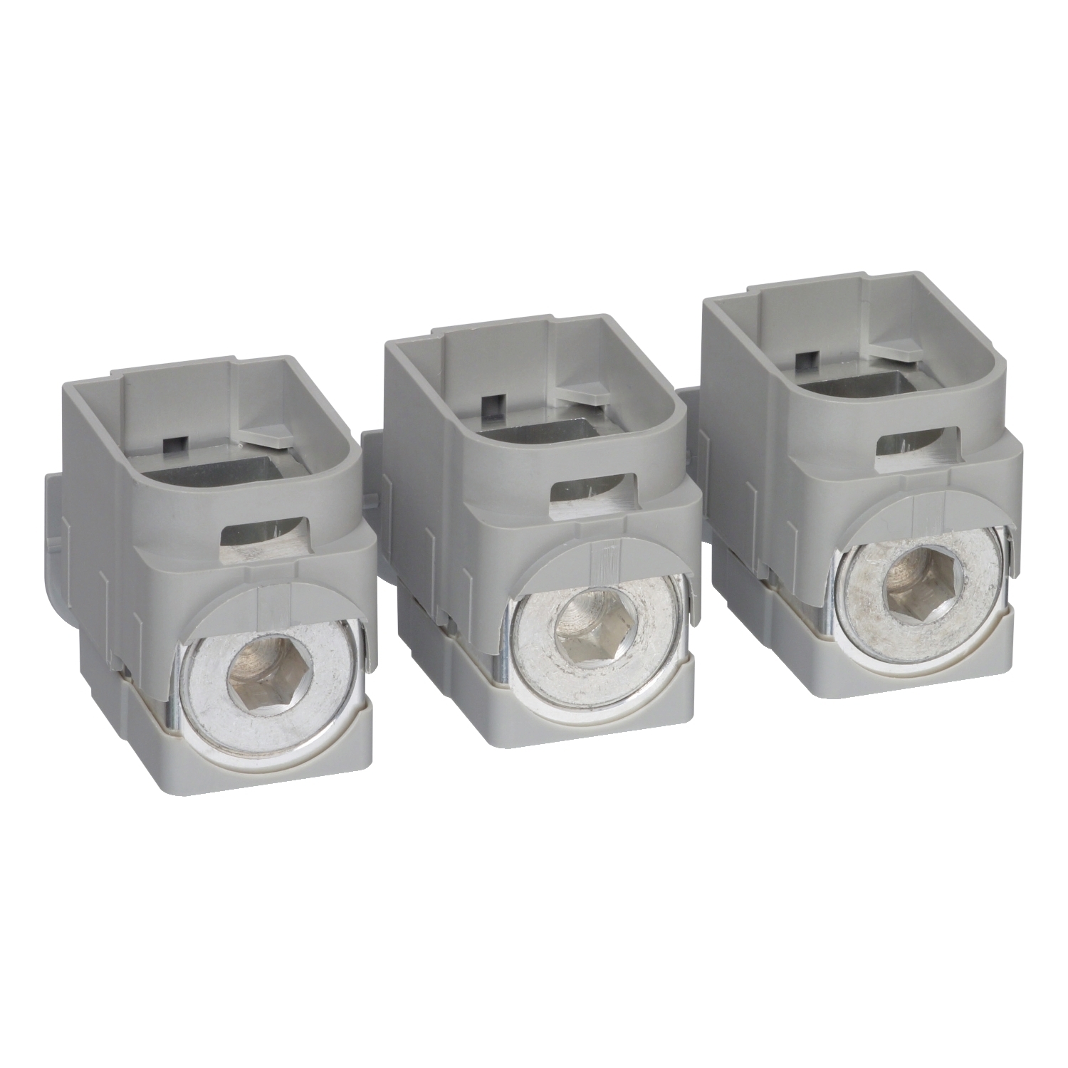 Clip-on connectors, TeSys GV7, 220 A, cable 1.5 to 185mm, set of 3